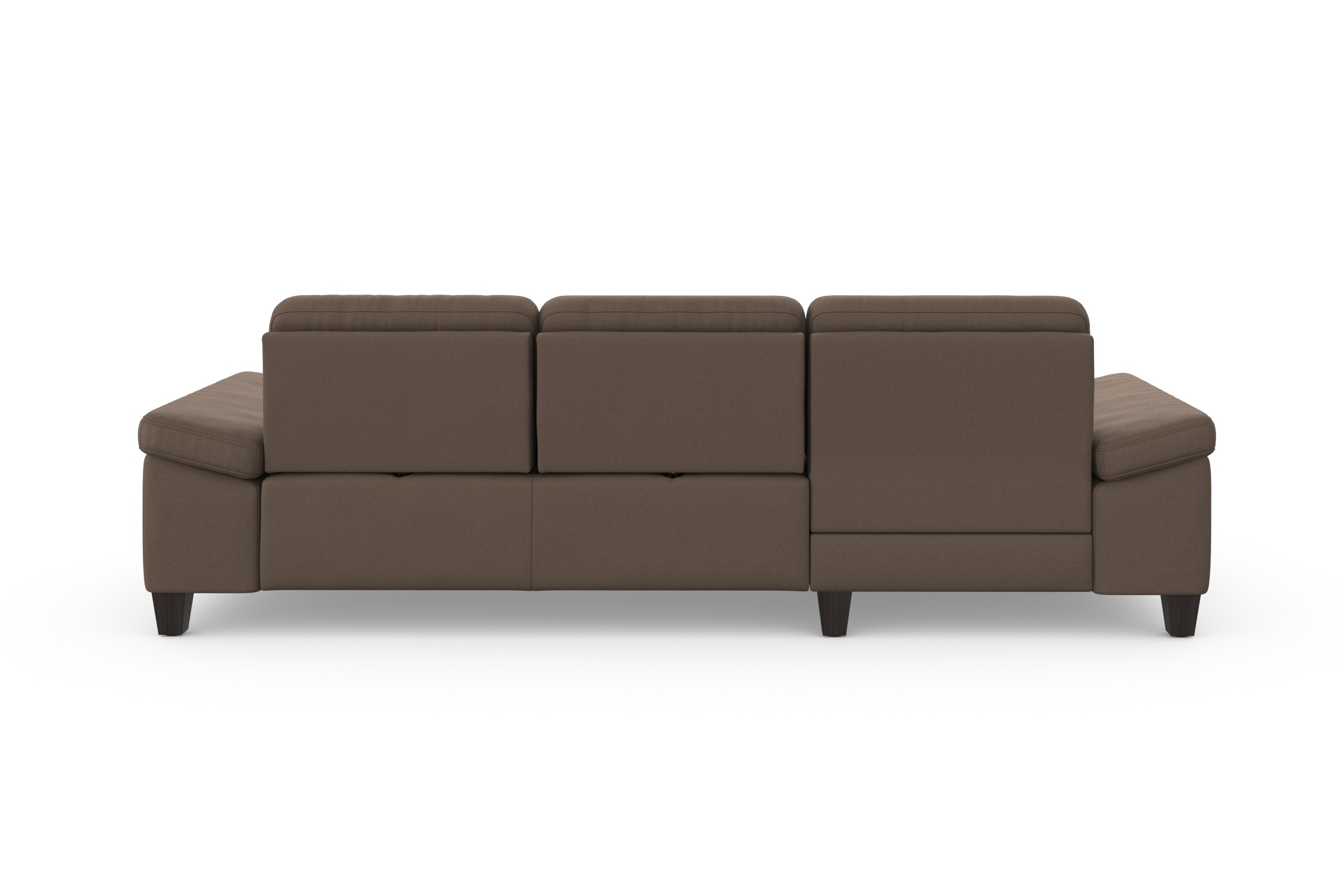 sit&more Ecksofa »Westham L-Form« Recamiere, mit oder ohne Bettfunktion, Bettkasten, Füße wengefarben