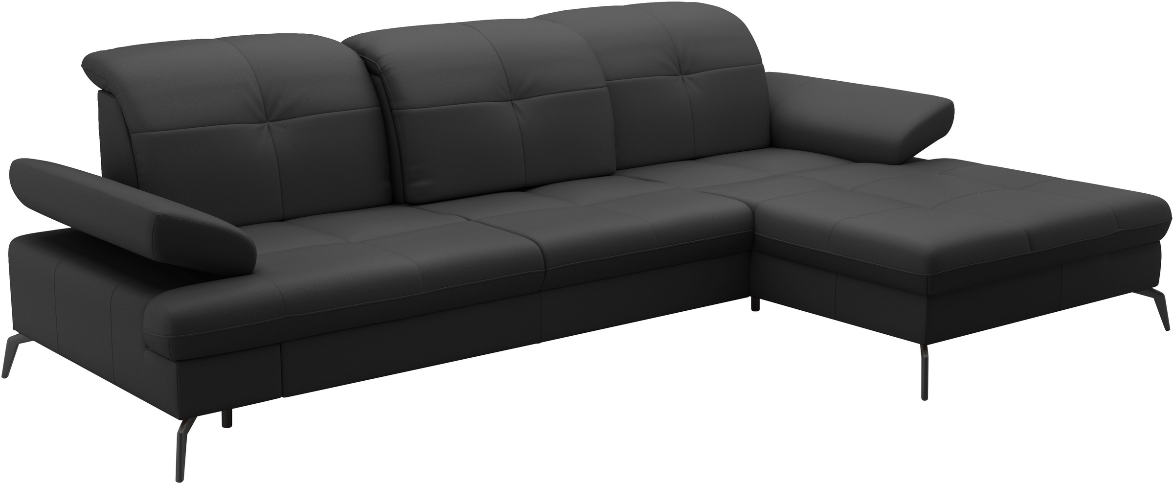 sit&more Ecksofa »Amica, L-Form, inkl. Sitztiefenverstellung & Armteilverstellung«, wahlweise mit Bettfunktion, Bettkasten und Kopfteilverstellung