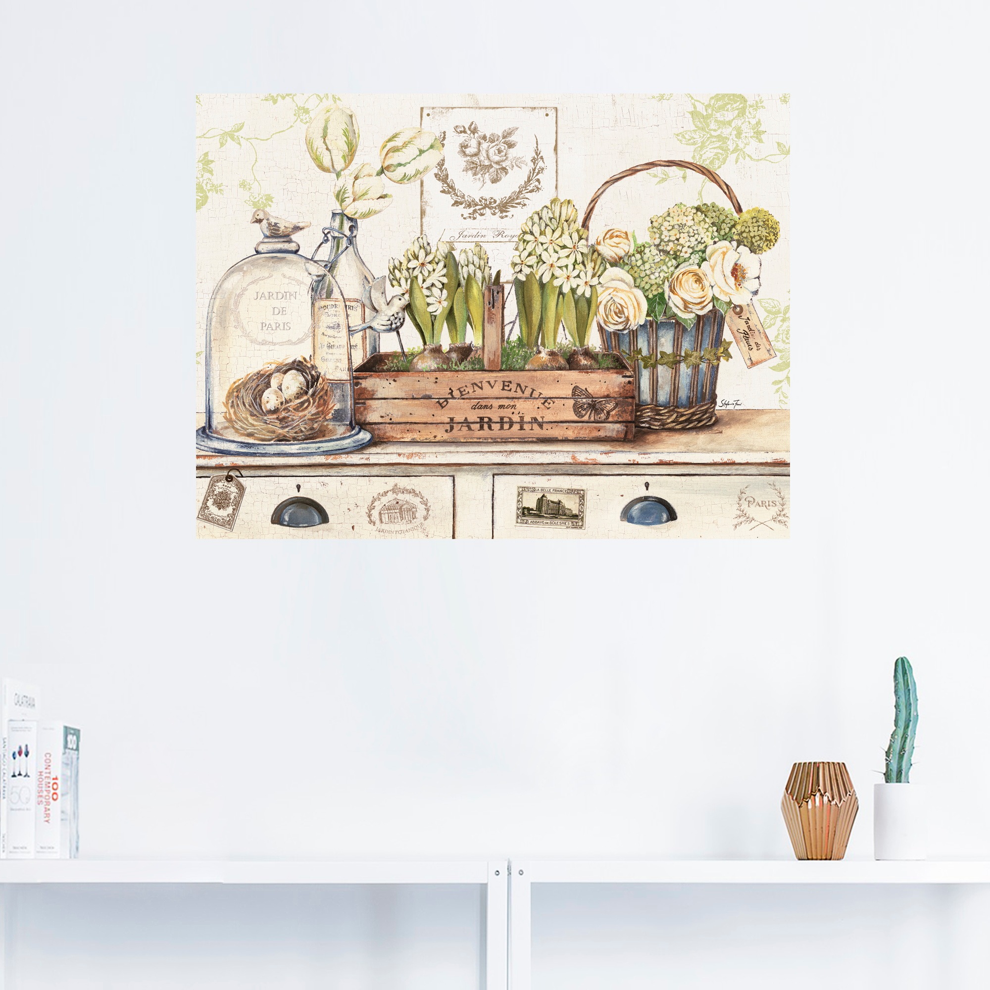 Artland Wandbild »Mein Garten«, Arrangements, (1 St.), als Leinwandbild, Po günstig online kaufen