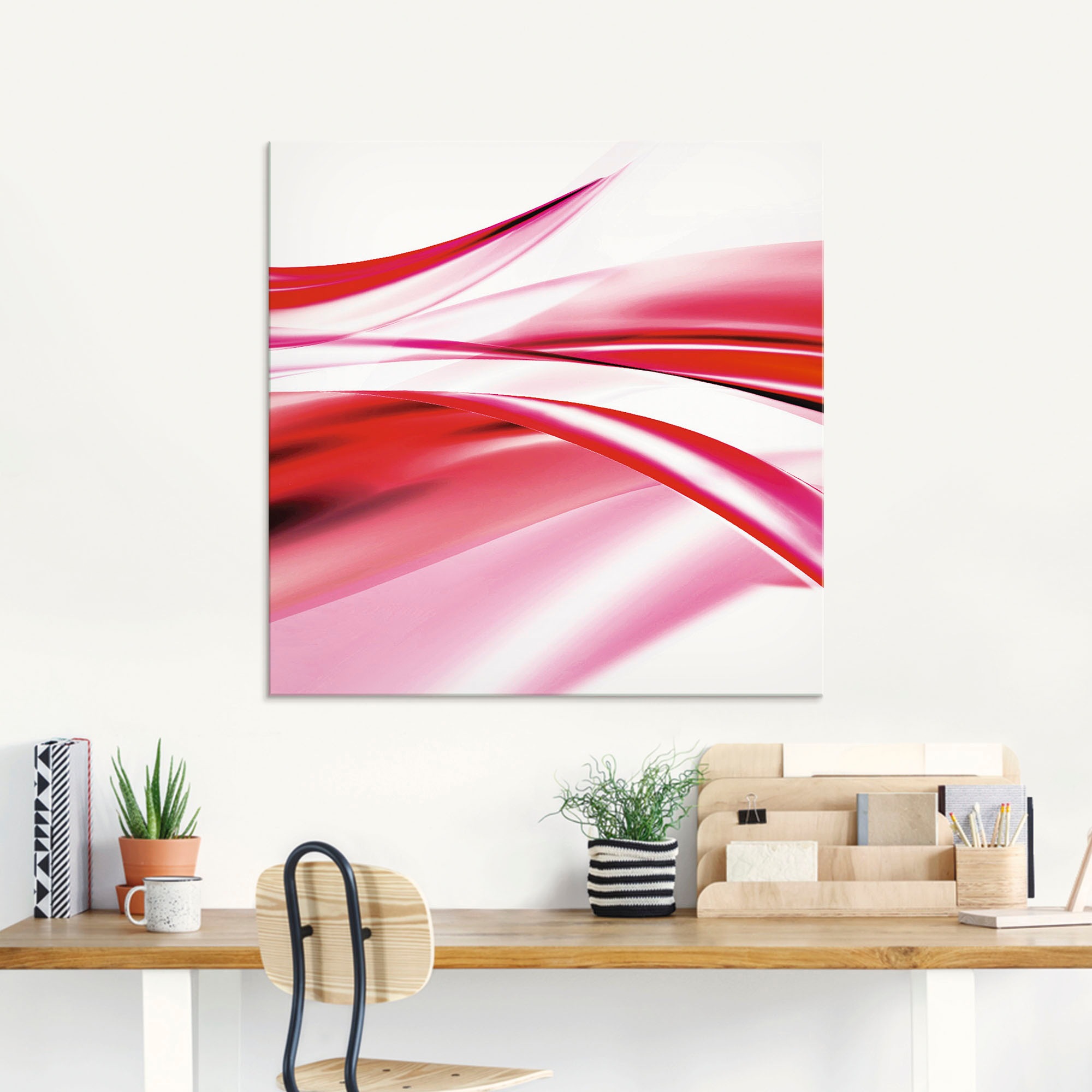 Artland Glasbild »Schöne Welle - Abstrakt«, Gegenstandslos, (1 St.), in verschiedenen Größen