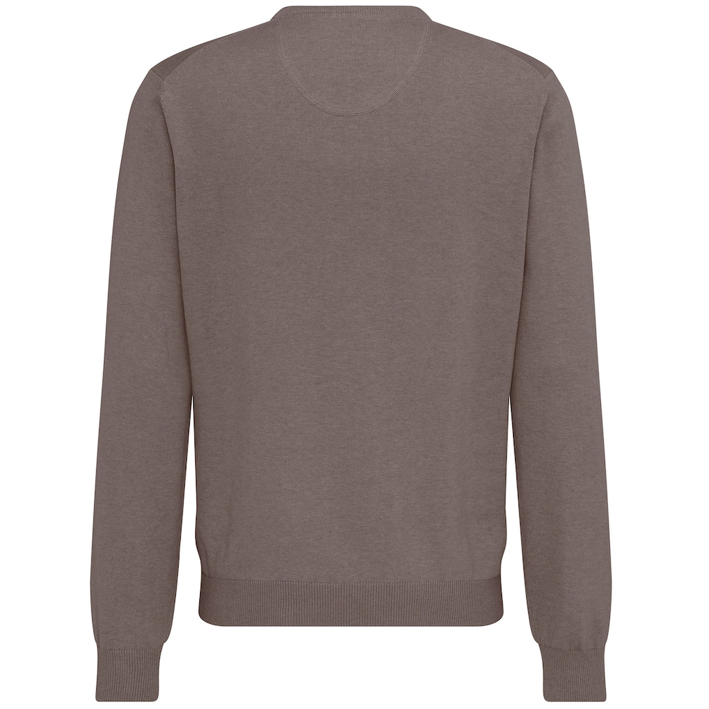 FYNCH-HATTON Strickpullover »FYNCH-HATTON Pullover mit V-Kragen«, (1 tlg.)