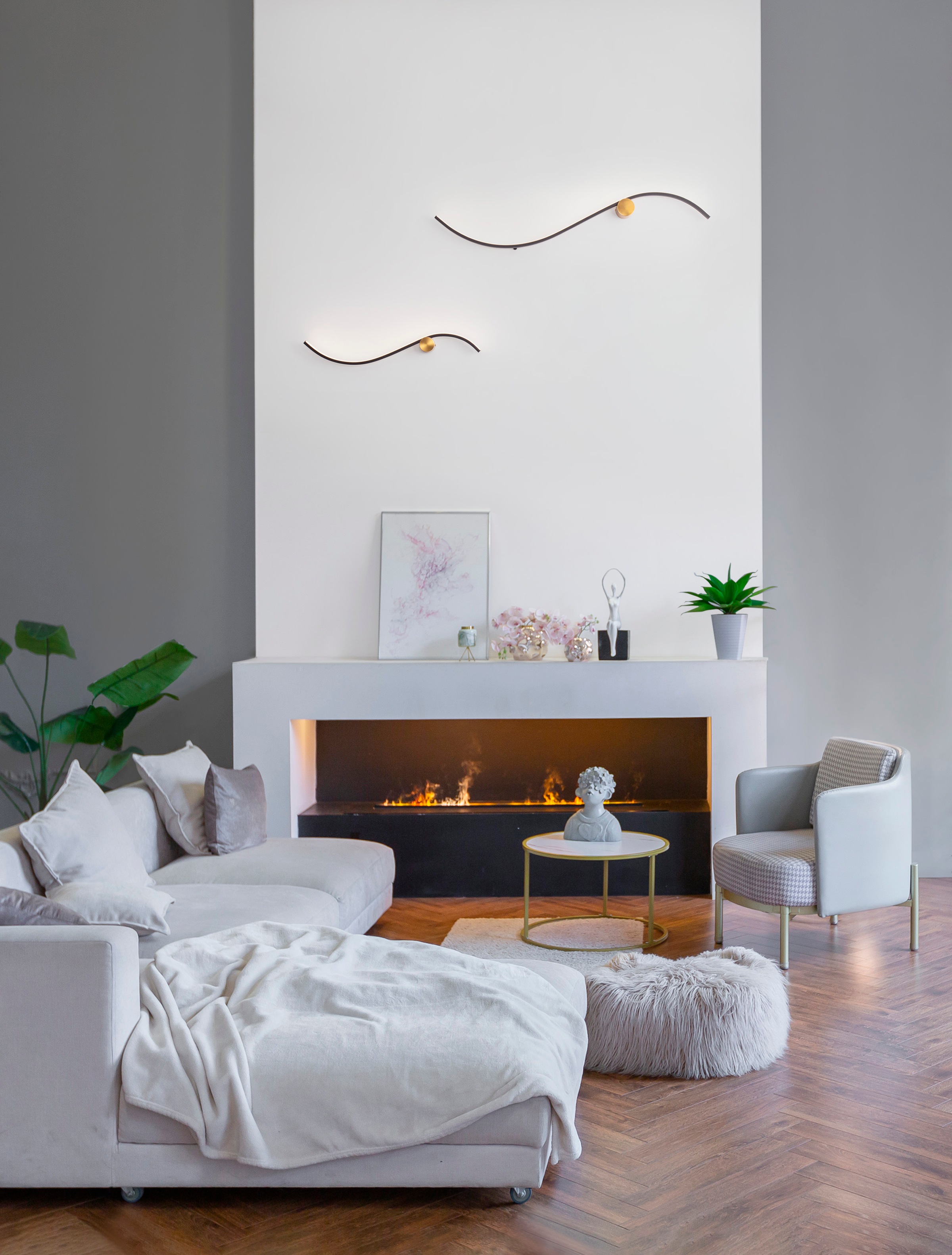 Nova Luce Wandleuchte »KIMA« LED-Modul 1 Stk. Warmweiß günstig online kaufen