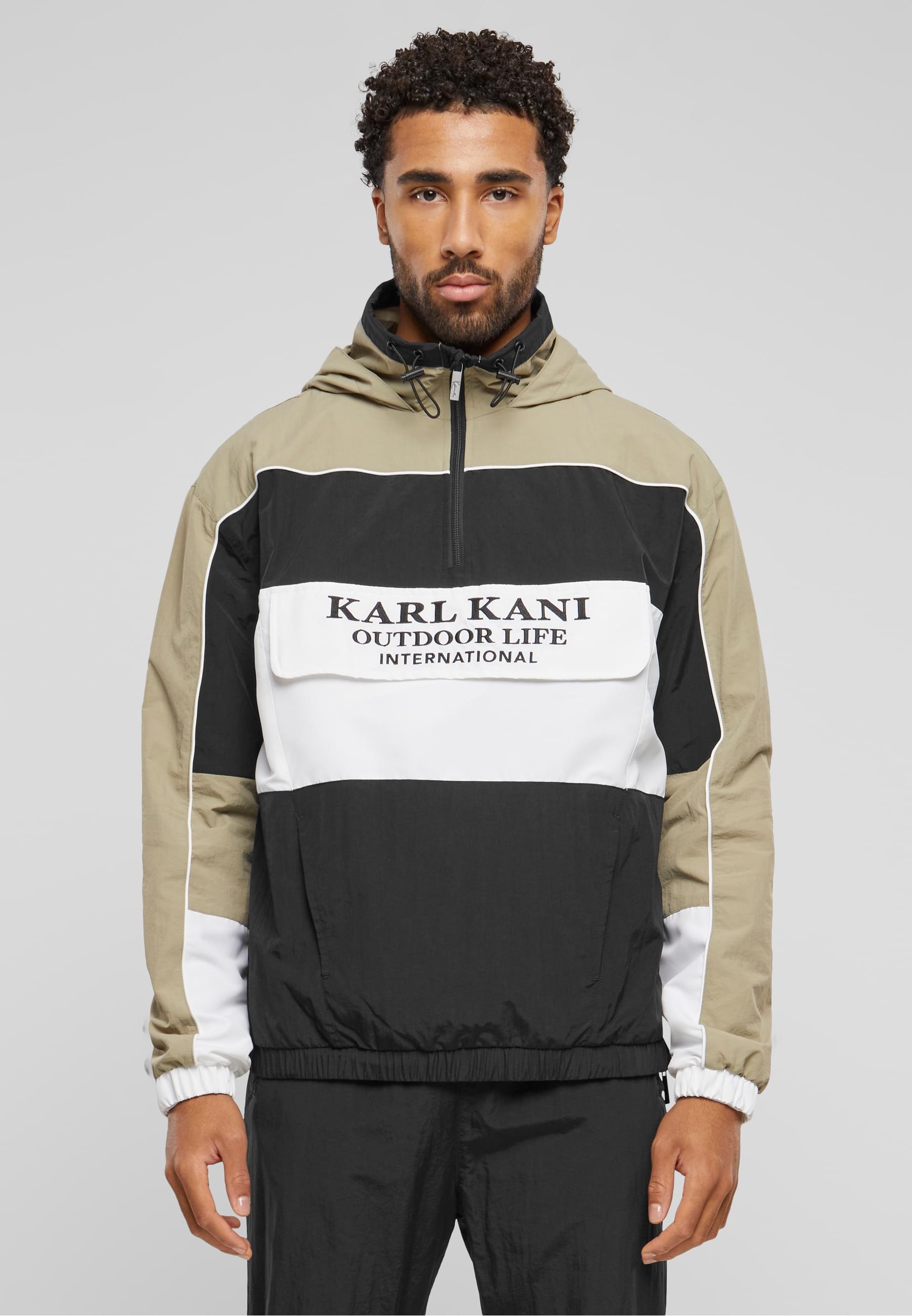 Karl Kani Windbreaker »Karl Kani Herren KU241-006-2 Karl Kani Woven Retro Windbreaker« 1 Stk. tlg. mit Kapuze