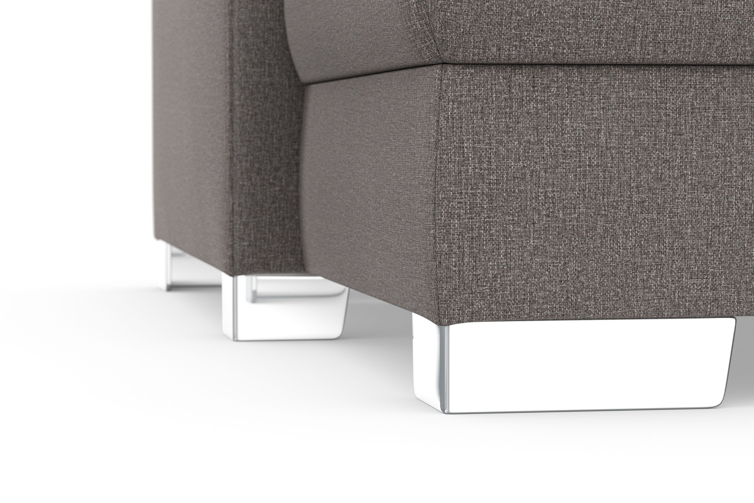 DOMO collection Ecksofa »Anzio L-Form«, wahlweise mit Bettfunktion und Federkern