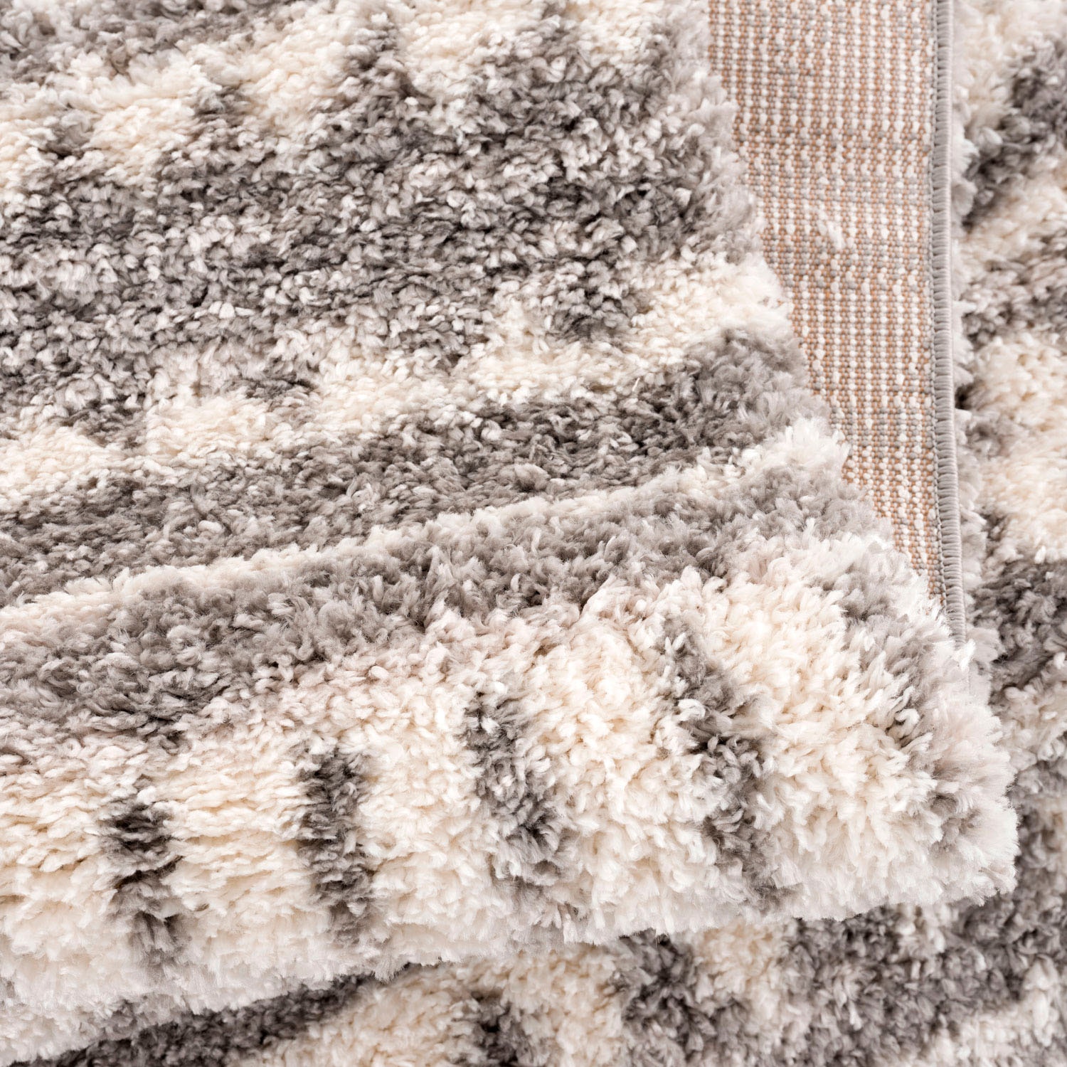 Carpet City Hochflor-Teppich »Pulpy 542«, rechteckig, 30 mm Höhe, besonders weich, mit Fransen, Ethno Look