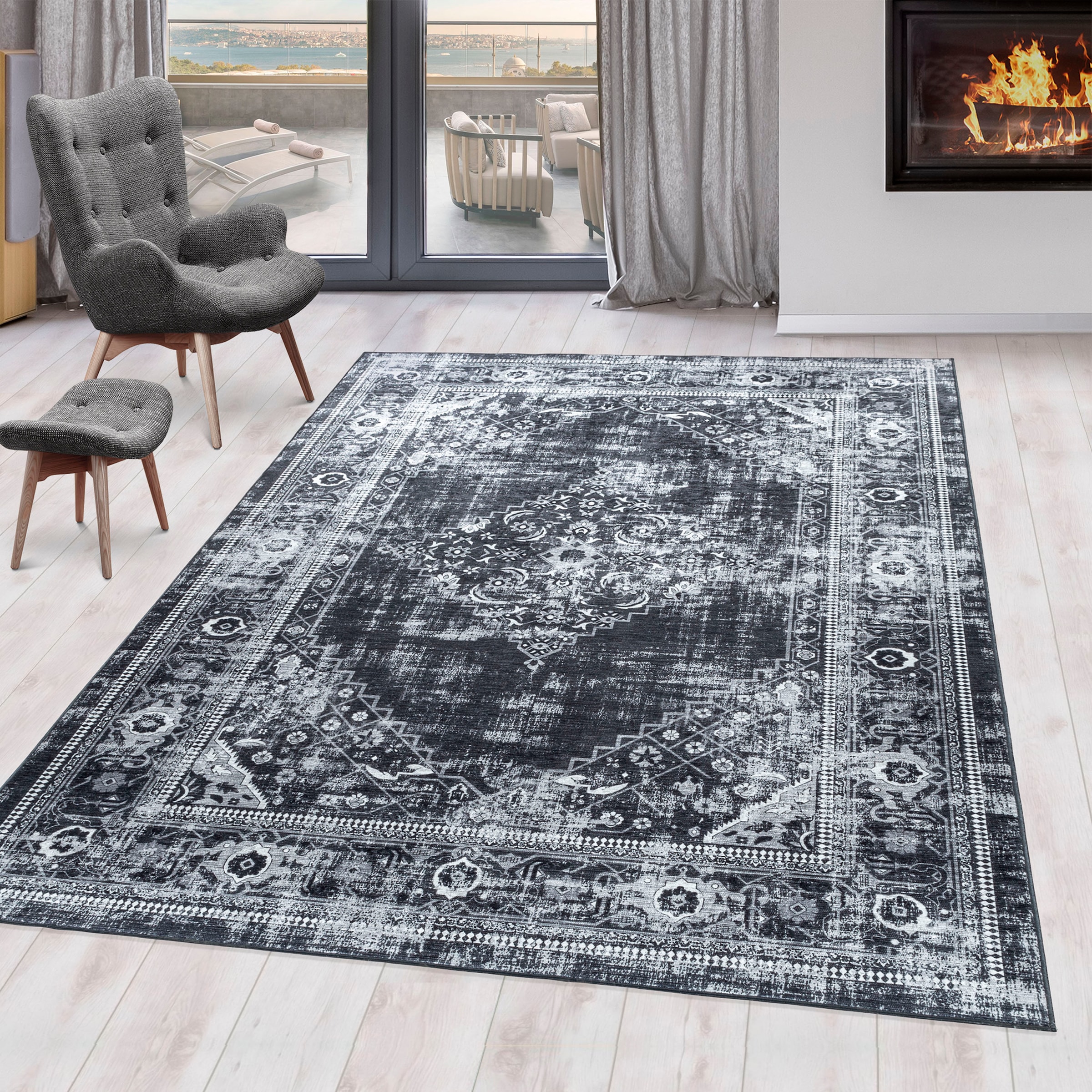Ayyildiz Teppiche Teppich »FIESTA 4301«, rechteckig, 6 mm Höhe, Läufer, pfl günstig online kaufen
