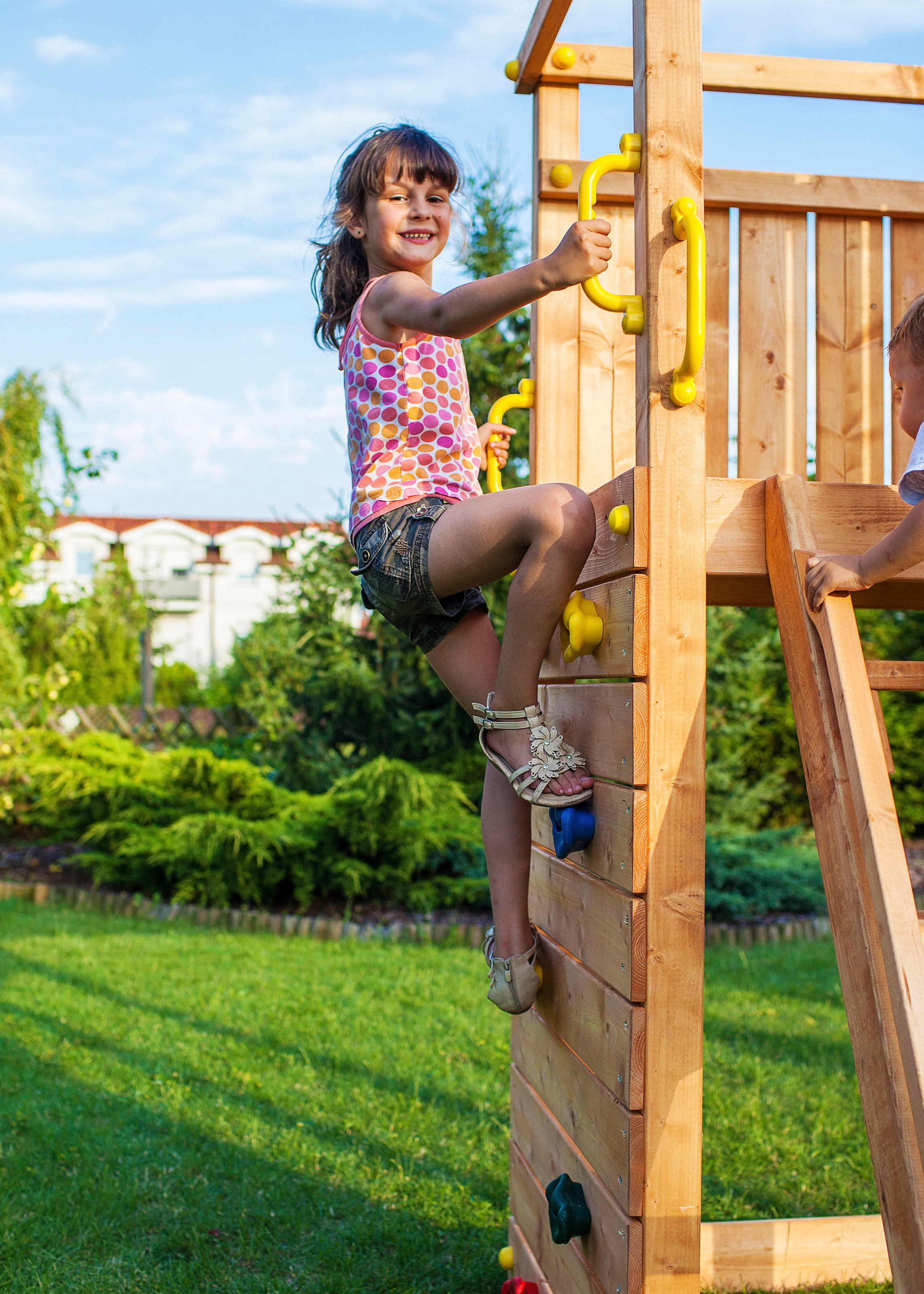 FUNGOO Spielturm »TIPTOP«, mit Rutsche & Kletterwand