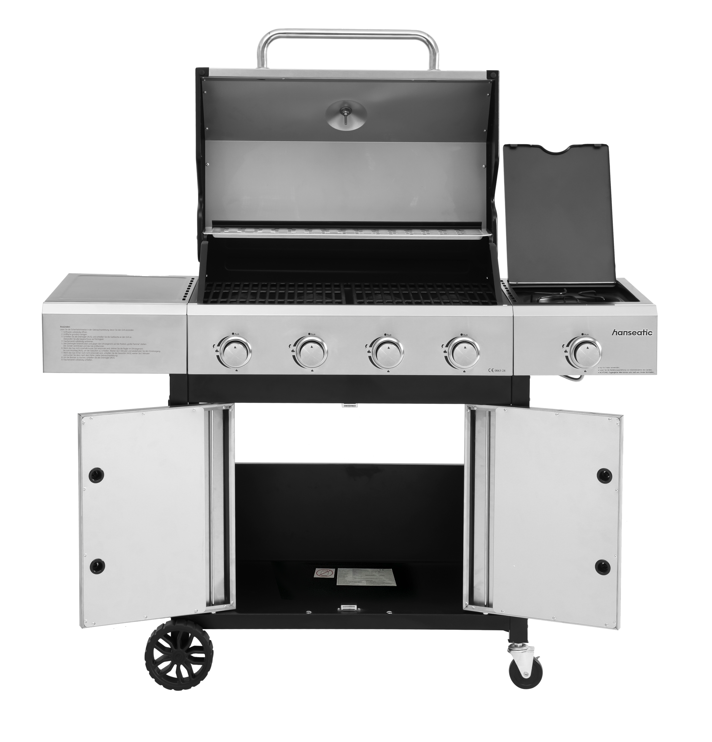 Hanseatic Gasgrill »Rockford« BxTxH: 133x59x112 cm, 14,5 kW Gesamtleistung