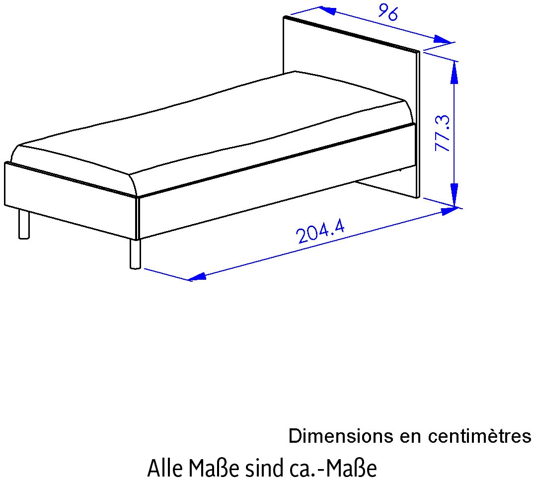 Gami Kinderbett »RITMO«, Ein modernes Bett, das sich jedem Interieur anpasst