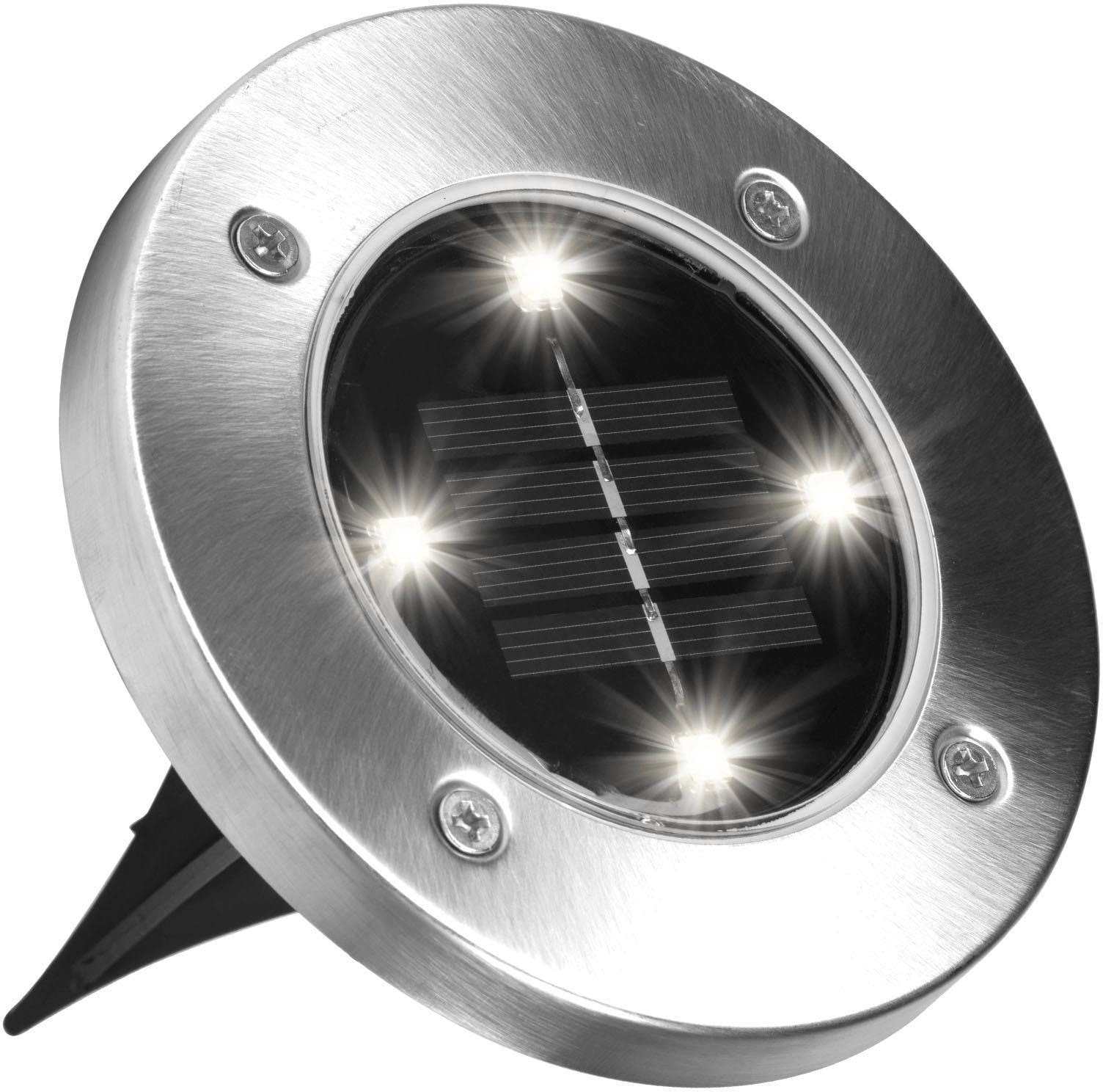 MediaShop LED Gartenleuchte »DISK LIGHTS«, Leuchtmittel LED-Board | LED fest integriert, Set mit 8 Stück