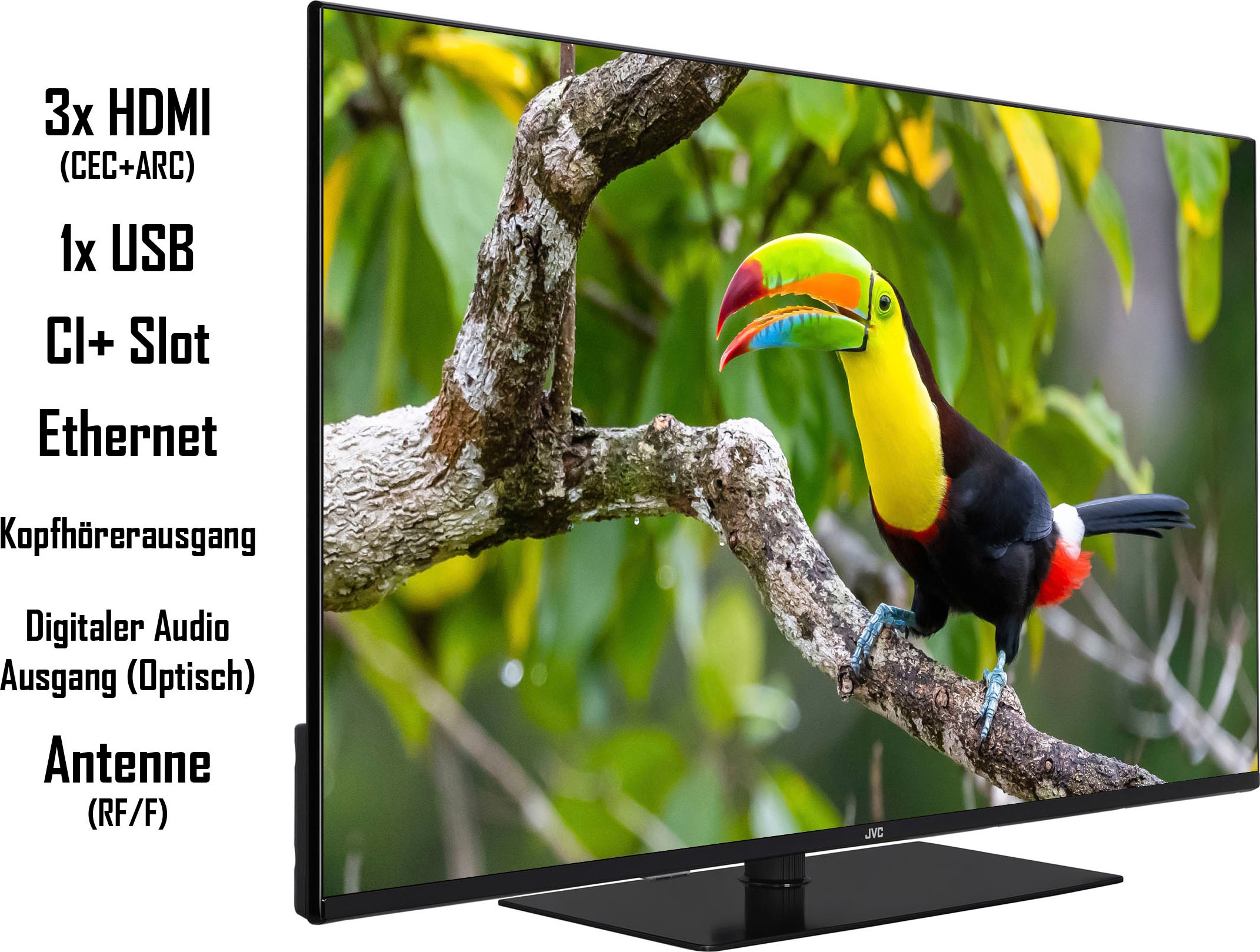 JVC LED-Fernseher, 108 cm/43 Zoll, 4K Ultra HD, Smart-TV