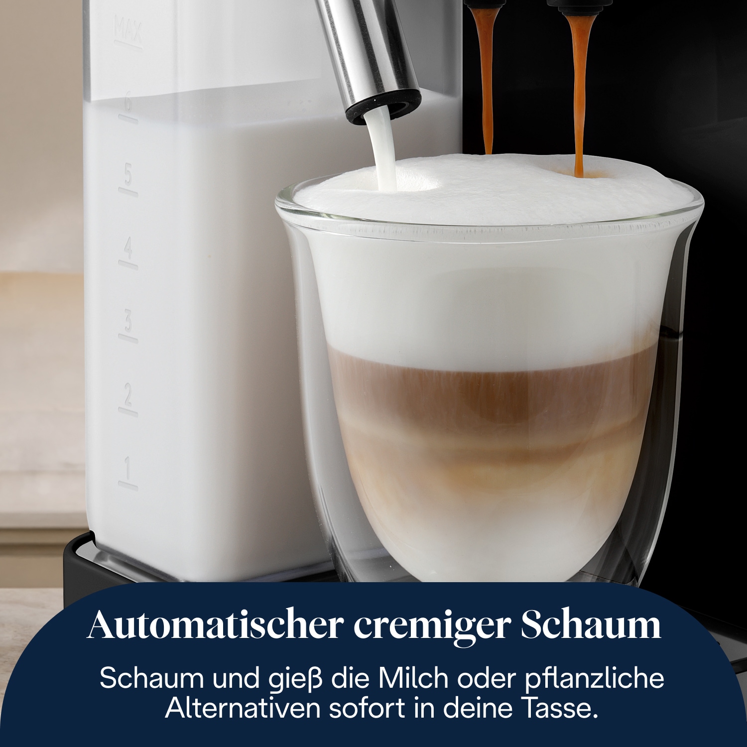 De'Longhi Kaffeevollautomat »Rivelia Start EXAM420.55.BXL - 10 Rezepte, Cold Brew & 2 Bohnenbehälter« Schwarz, Extra-Shot-Funktion, innovatives Bean-Switch System