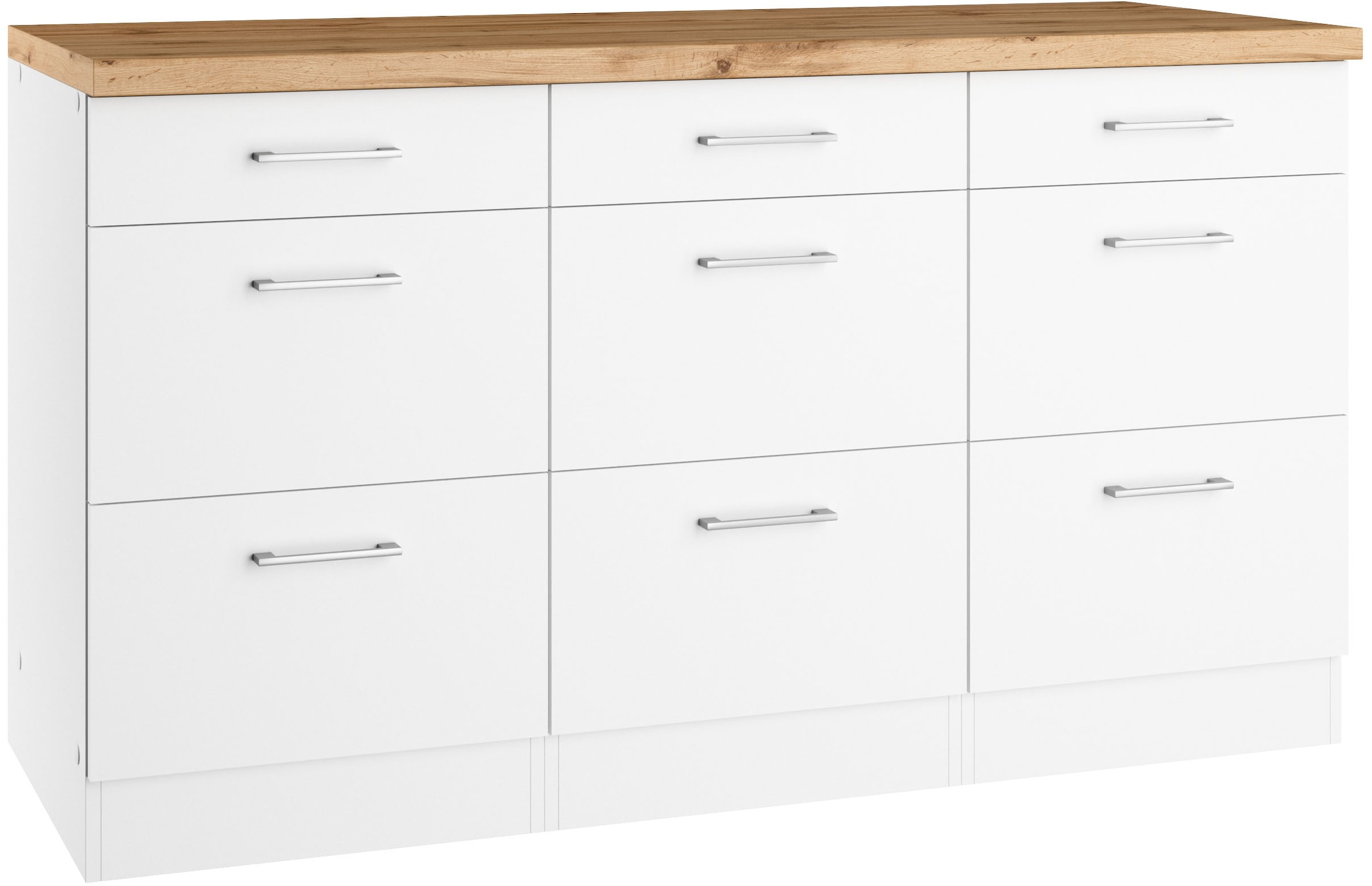KOCHSTATION Unterschrank »KS-Milan«, HELD Möbel,Auszugschrank 150 cm, matte günstig online kaufen