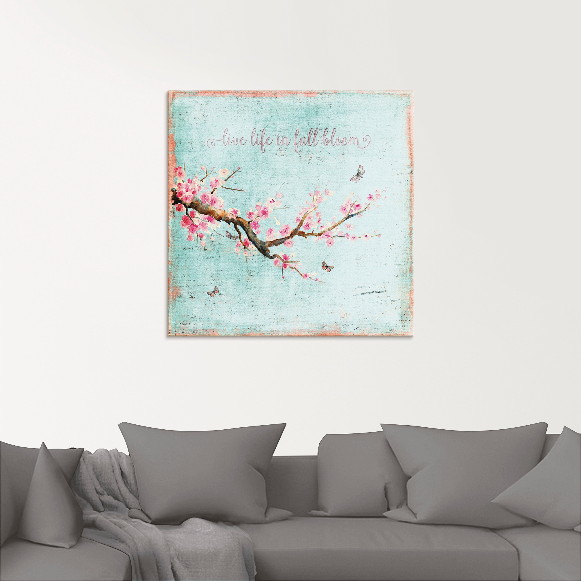 Artland Glasbild »Kirschblüte«, Blumen, (1 St.), in verschiedenen Größen