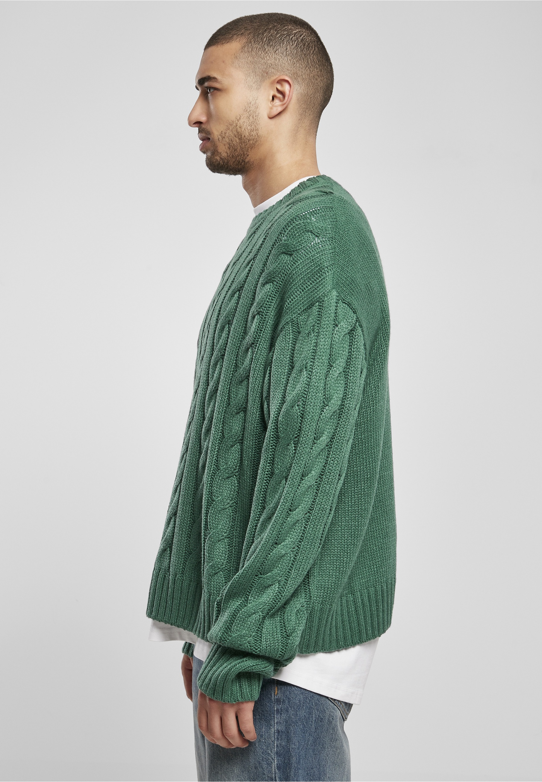 URBAN CLASSICS Fleecepullover »Urban Classics Herren Boxy Sweater«, 1 Stk.
