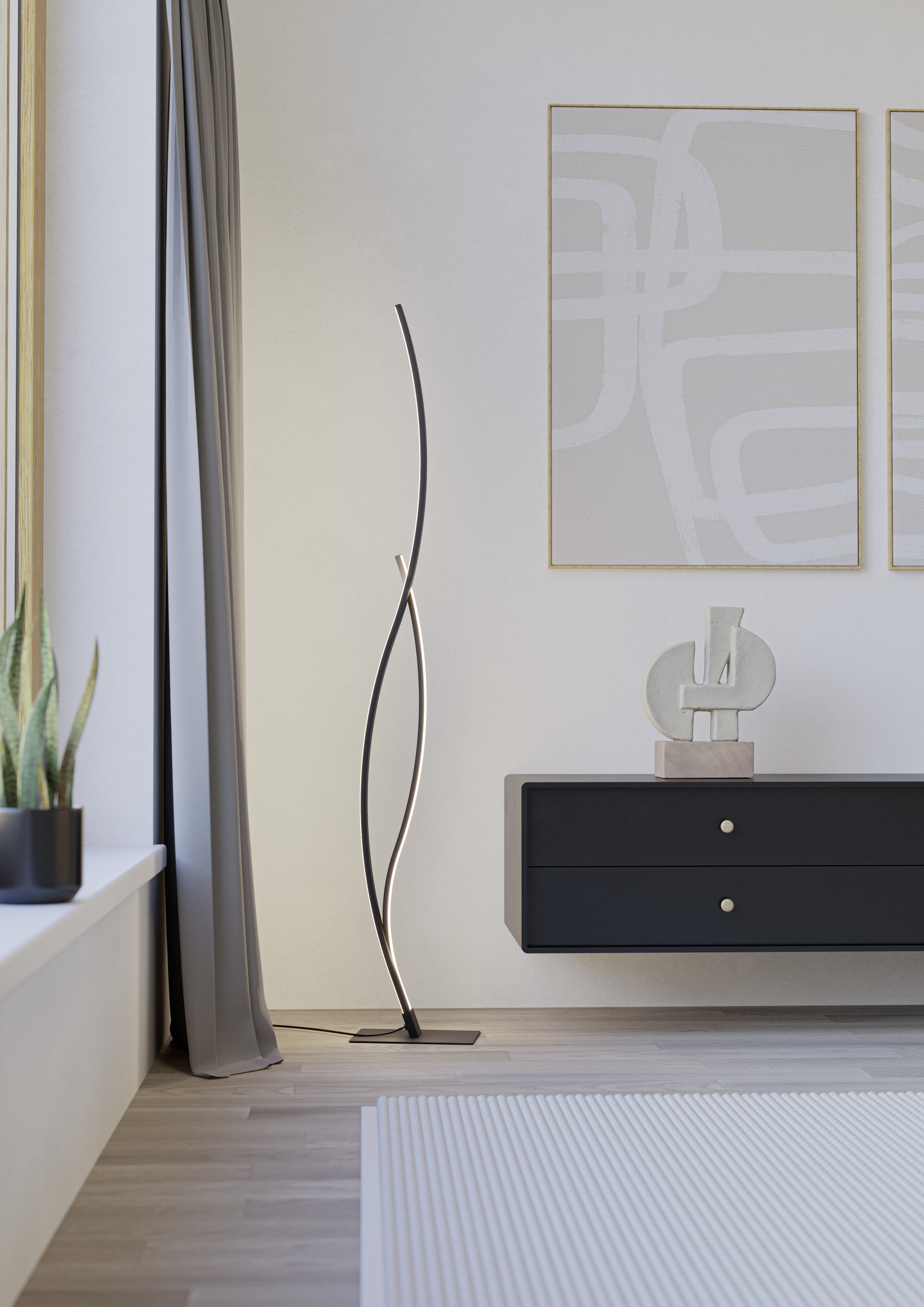 EGLO Stehlampe »GRISOLIA Stehlampe - Stahl - LED - 20W - IP20« LED-Modul 1 günstig online kaufen