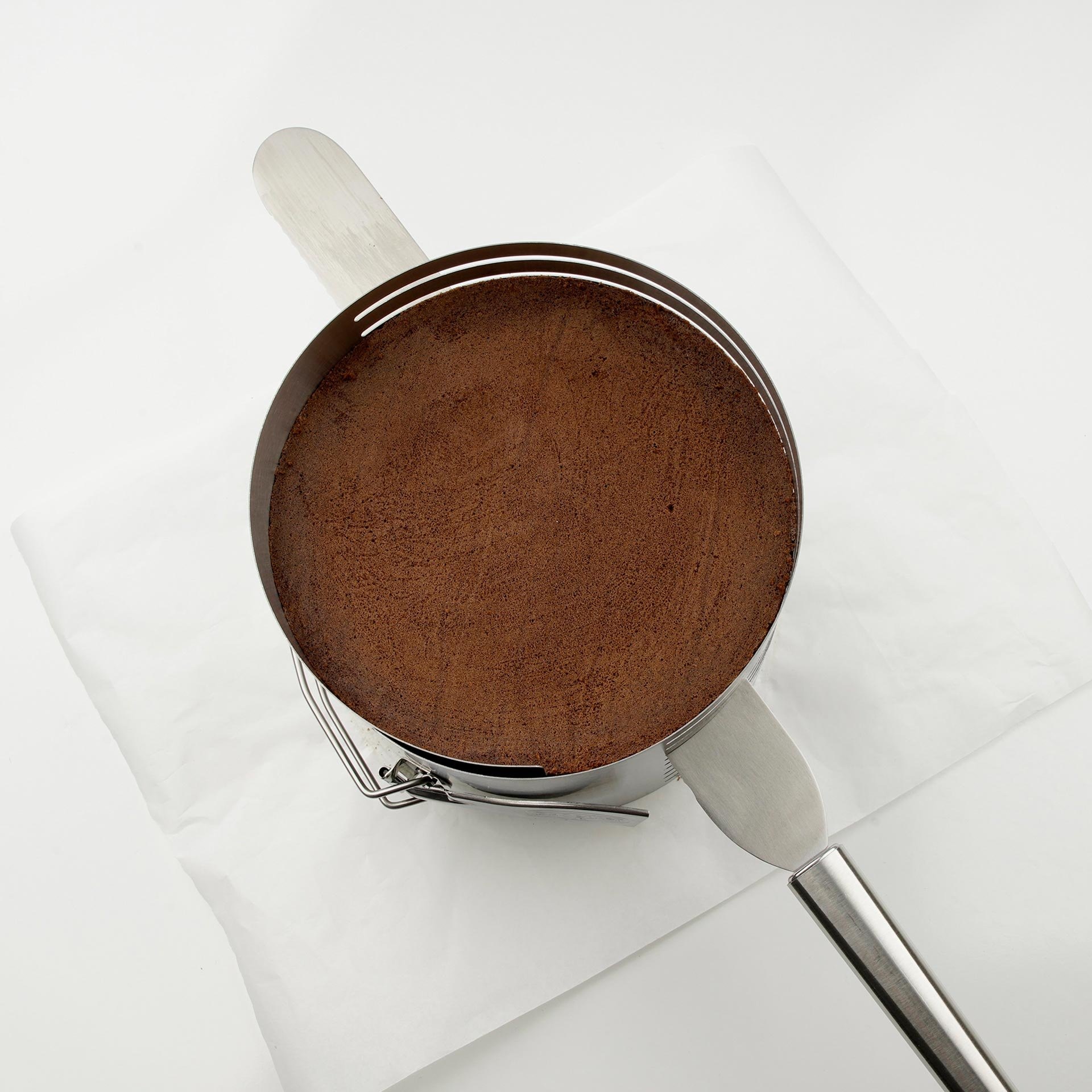 Dr. Oetker Küchenhelfer Tortenring »Tortenboden-Schneidhilfe Ø18-20x12 cm« extra hoch, verstellbar, perfekt zum gleichmäßigen Schneiden von Böden