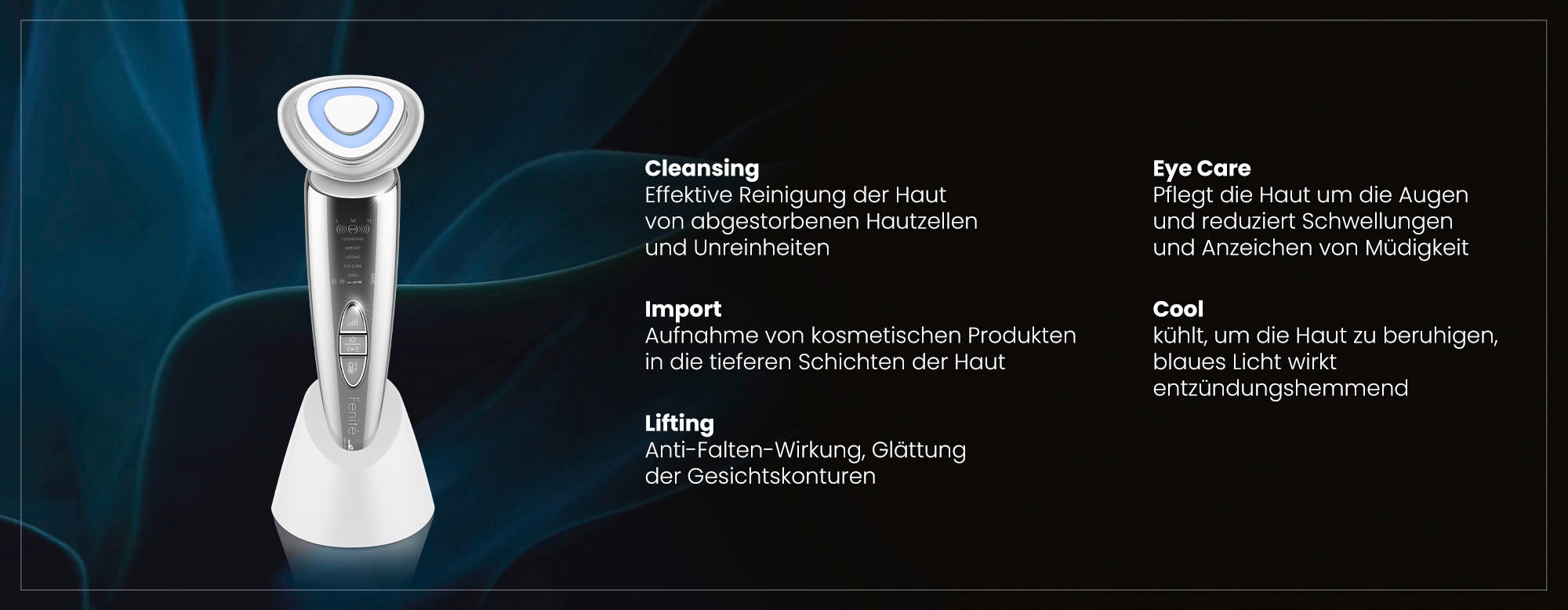 eta Anti-Aging-Gerät »Galvanisches Hauteisen Fenité Multifunktionsgerät ETA635390000«, Reinigung & Verjüngung mit Photonentherapie und Galvanisierung