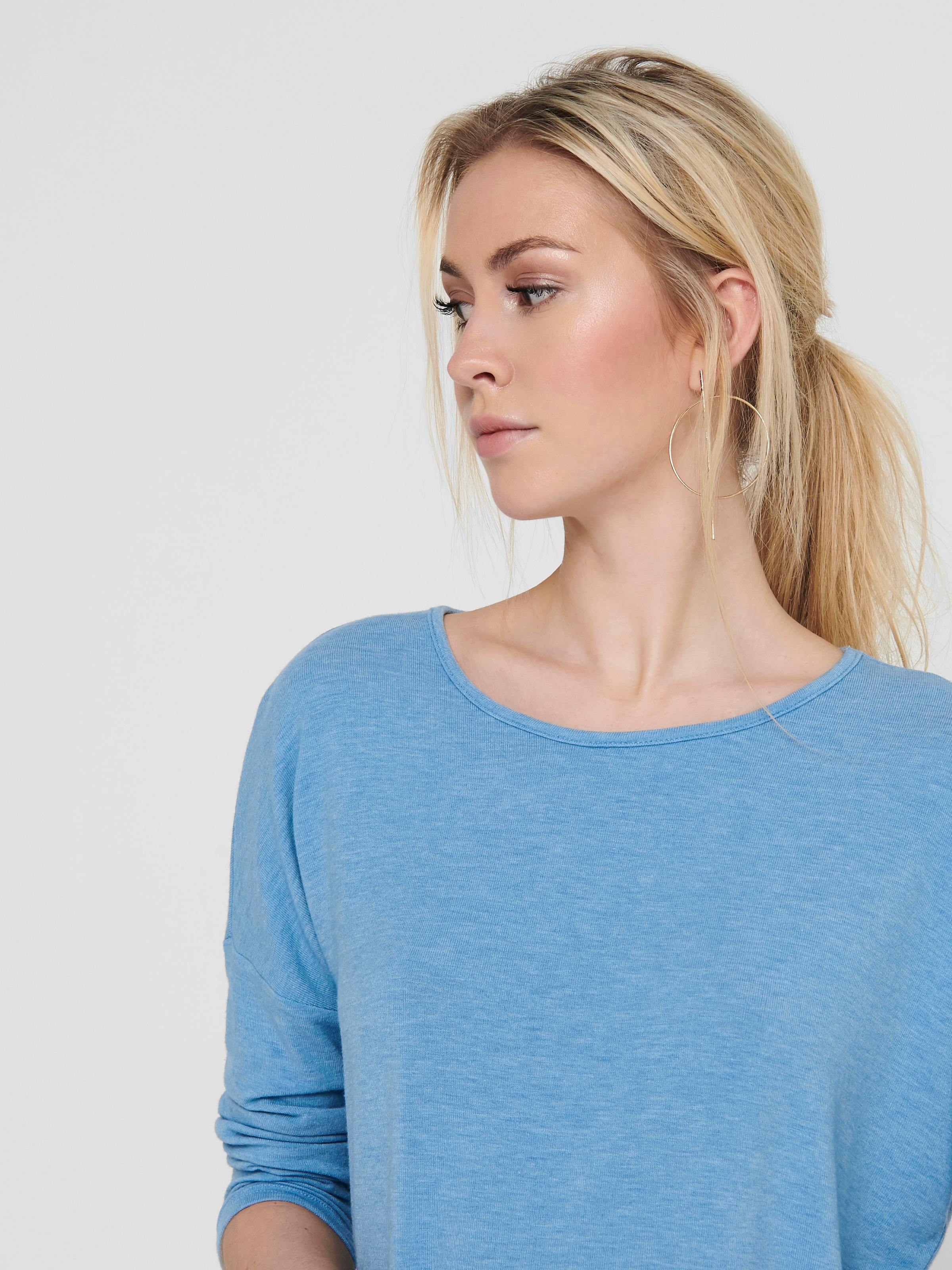 ONLY 3/4-Arm-Shirt »ONLGLAMOUR 3/4 TOP JRS NOOS« in lässiger Oversize-Form