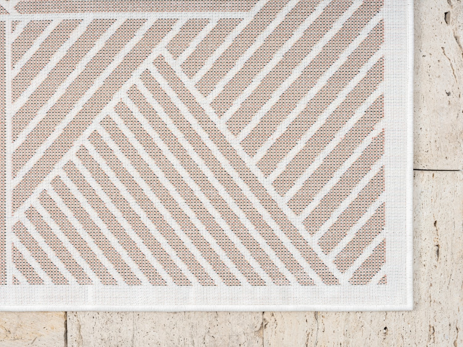 Myflair Möbel & Accessoires Teppich »Vill Lagerräumung«, rechteckig, 8 mm Höhe, modernes Design, Hoch-Tief Effekt, Outdoor geeignet, Balkon, Terrasse