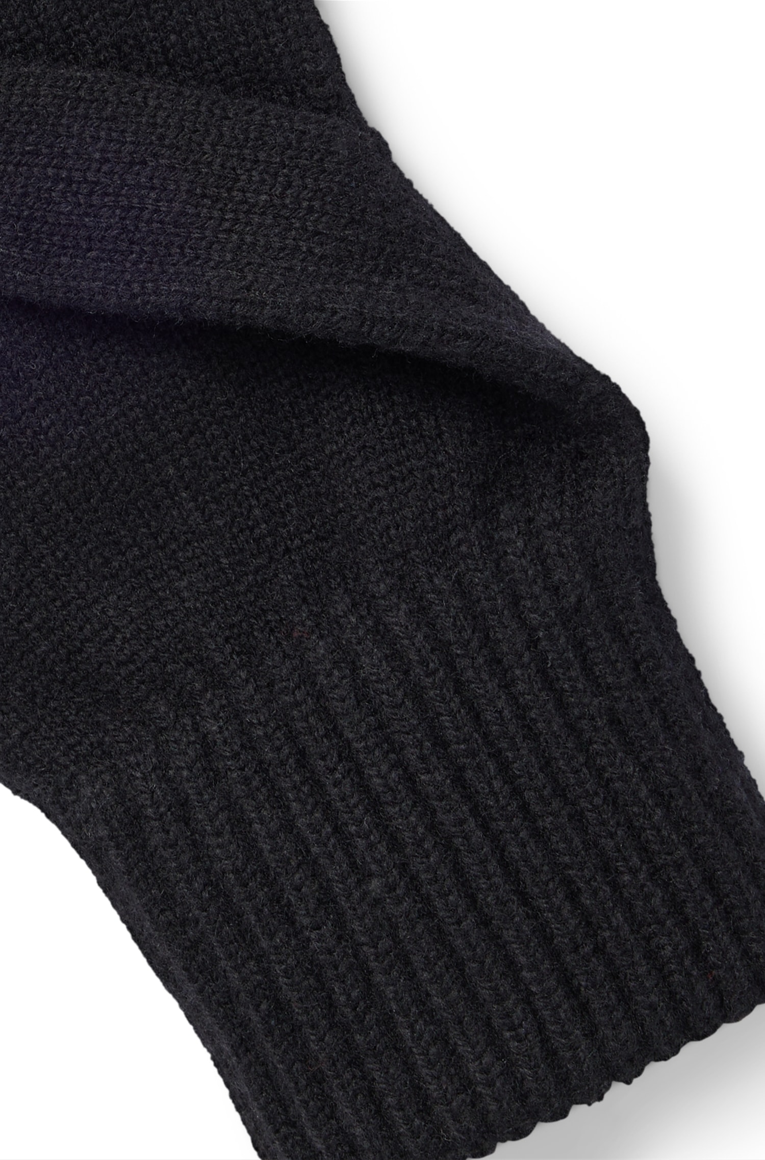 HUGO beiden auf 3«, »Waff Handrücken Strickhandschuhe bei kontrastfarbenem online Markenlabel mit