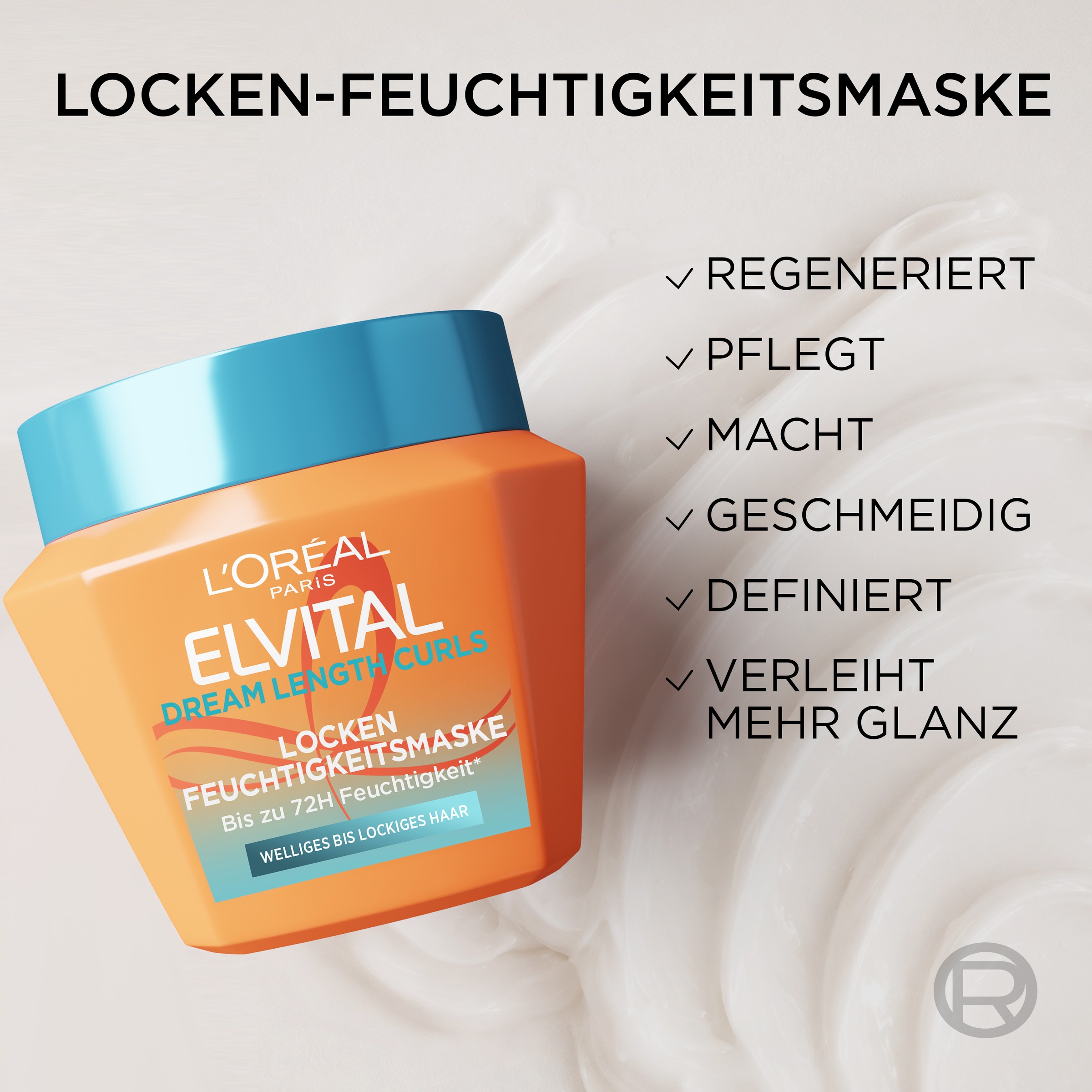 L'ORÉAL PARIS Haarmaske »ELVITAL DREAM LENGTH CURLS« für welliges bis lockiges Haar