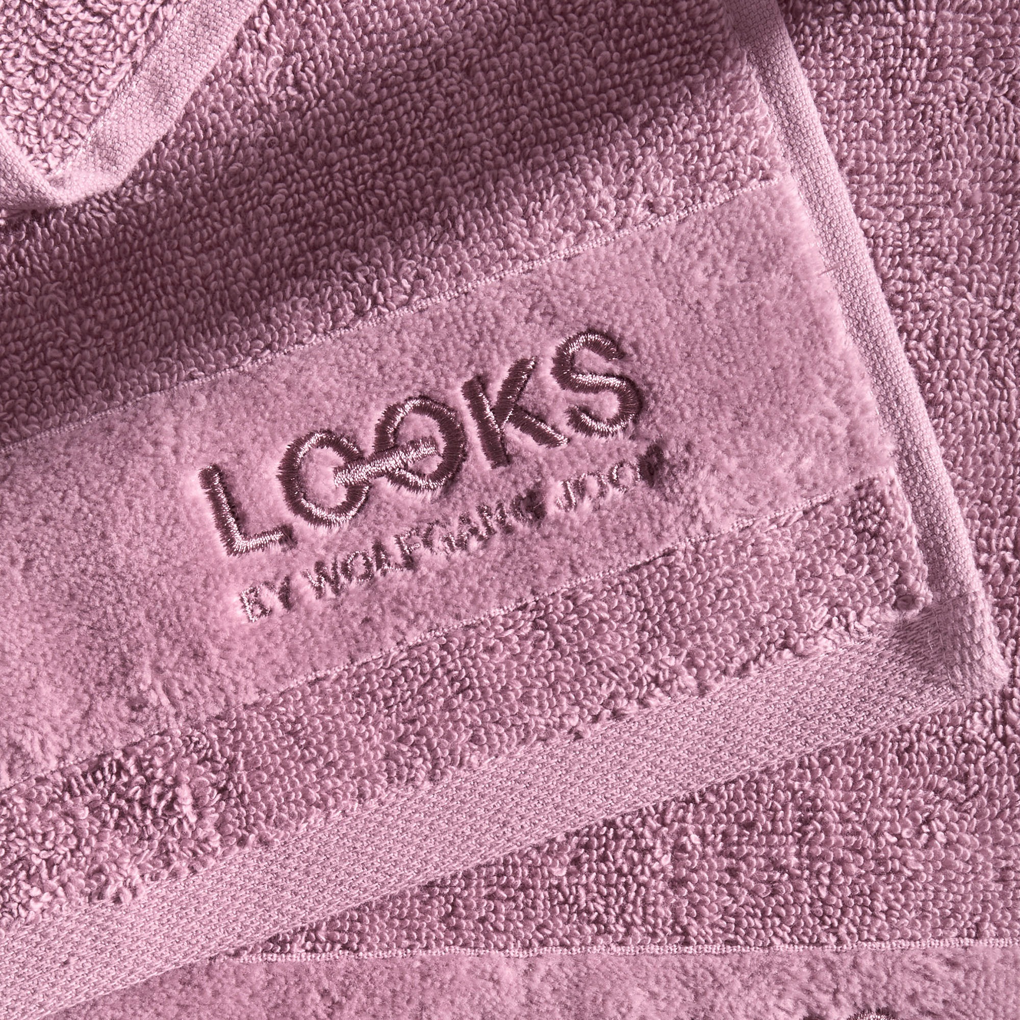 LOOKS by Wolfgang Joop Handtuch »LOOKS«, (1 St., Handtuch 50 x 100 cm), mit Logobestickung