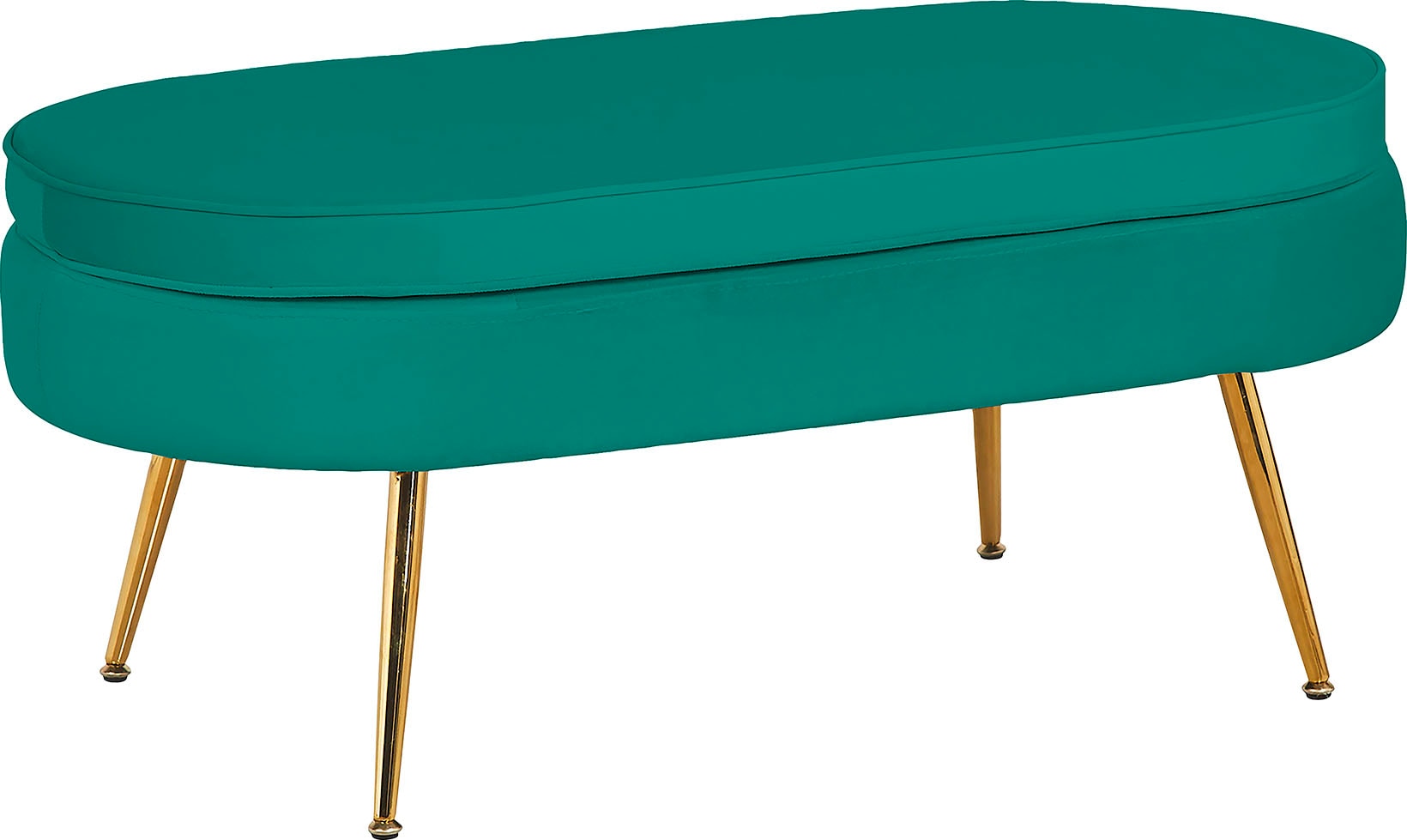 SalesFever Polsterhocker »Clam«, oval, Breite 99 cm