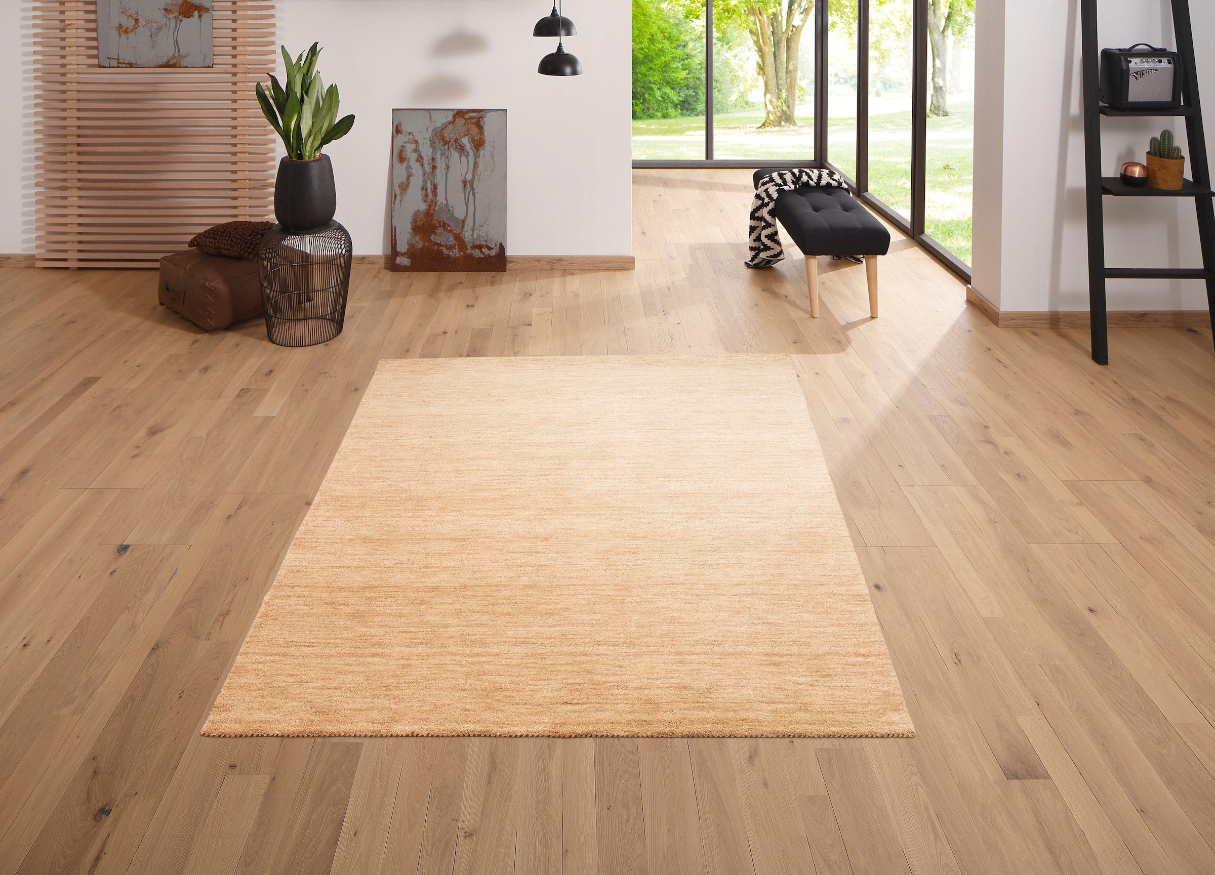 OTTO home Wollteppich »Tessa« rechteckig 15 mm Höhe reine Wolle, handgewebt günstig online kaufen