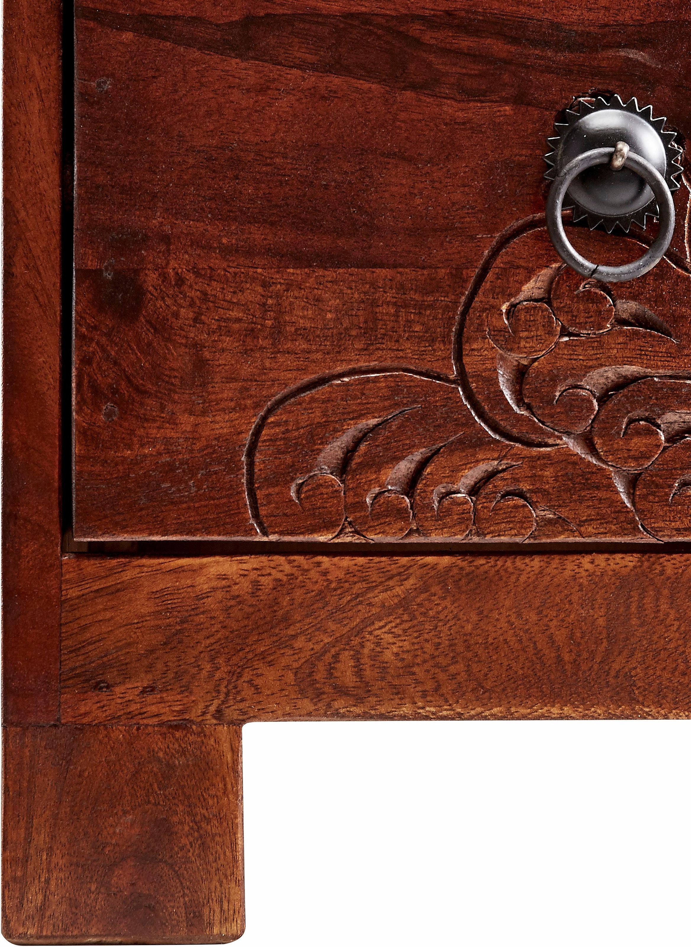Home affaire Kommode »Mahar«, Breite 30 cm mit Metallfronten