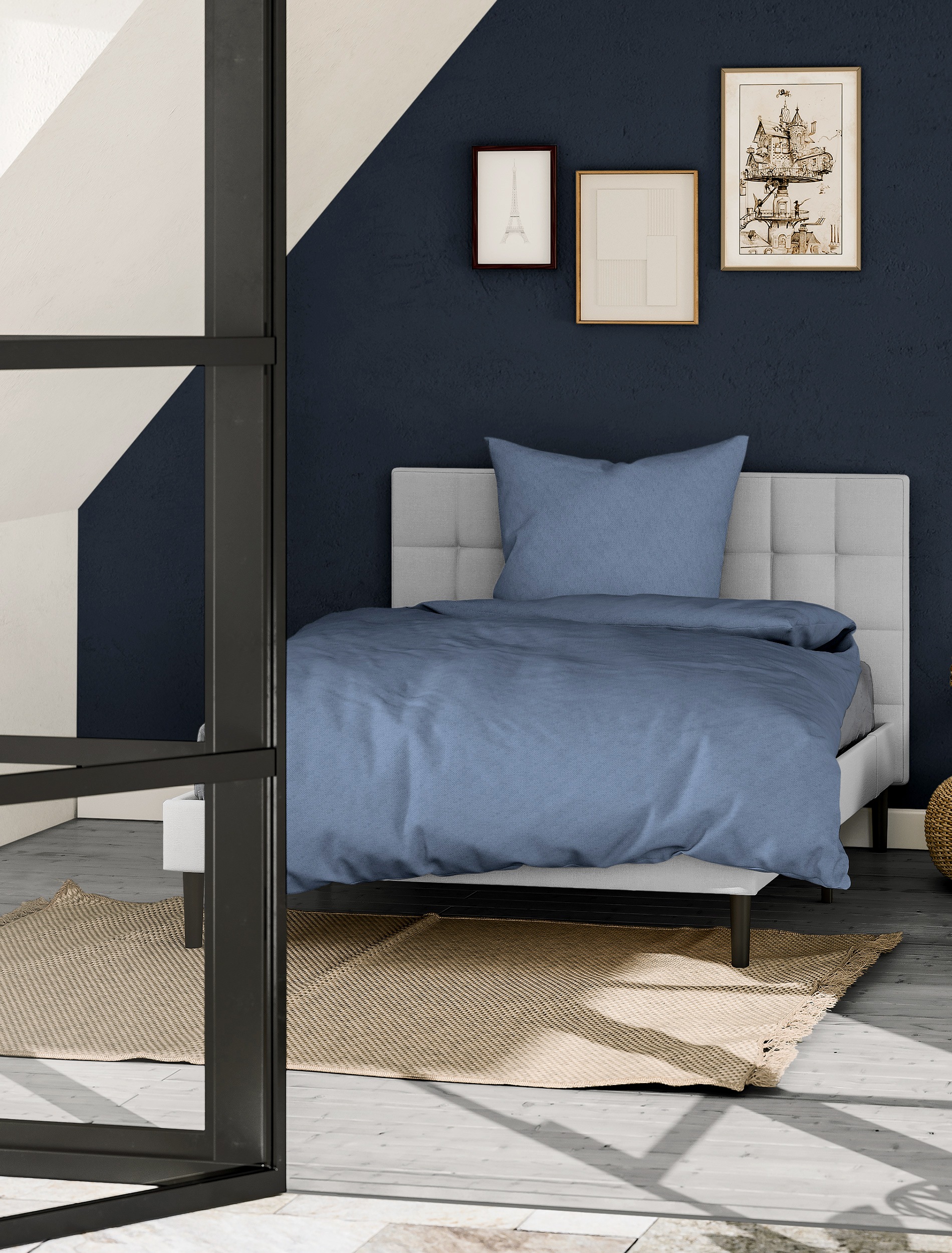 BIERBAUM Bettwäsche »Senci in 135x200 oder 155x220 cm«, Uni Optik mit feine günstig online kaufen