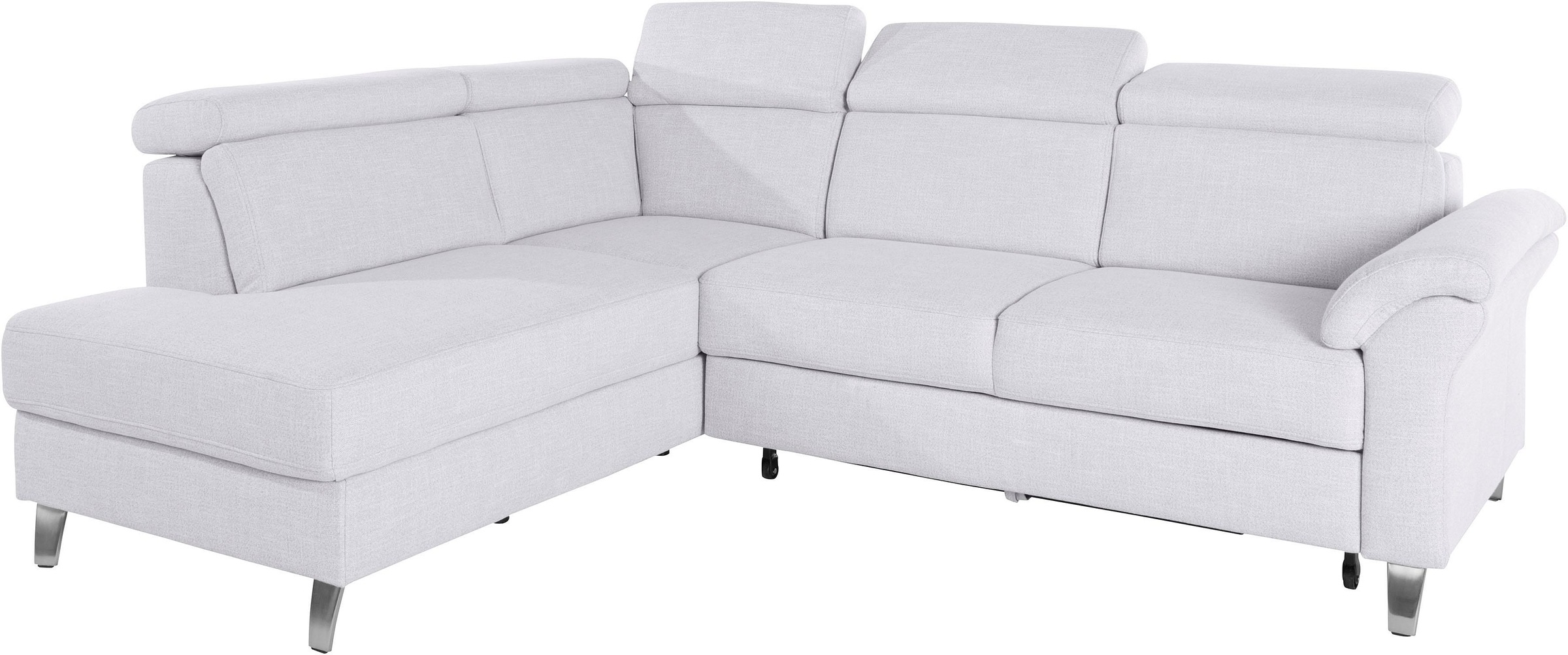 sit&more Ecksofa, inklusive Kopfteilverstellung, wahlweise mit Bettfunktion und Bettkasten