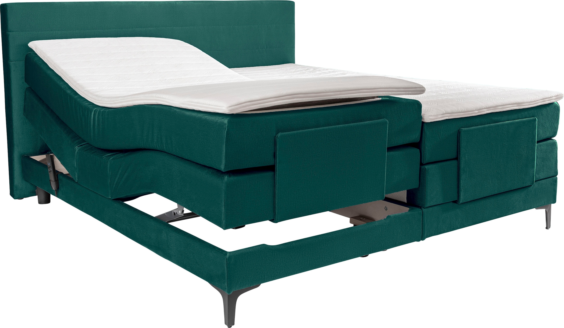 alina Boxspringbett »Powell« inkl. Motor, Matratze und Topper, in unterschiedlichen Ausführungen