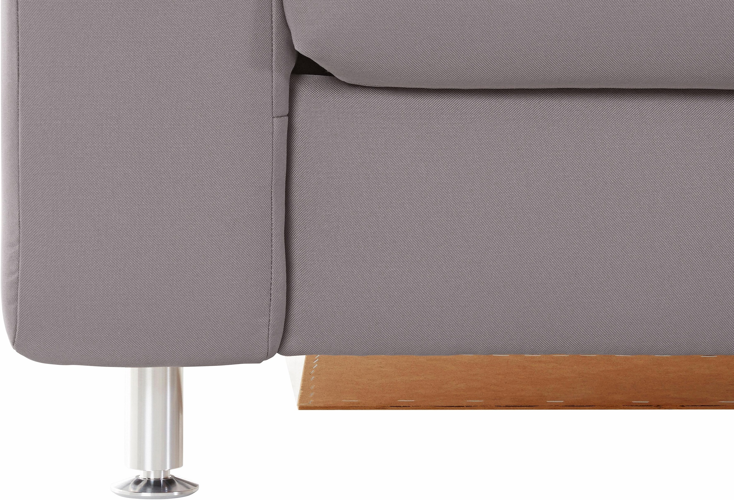 sit&more Ecksofa »Belfort L-Form«, wahlweise mit Vorziehsitz und Bettkasten