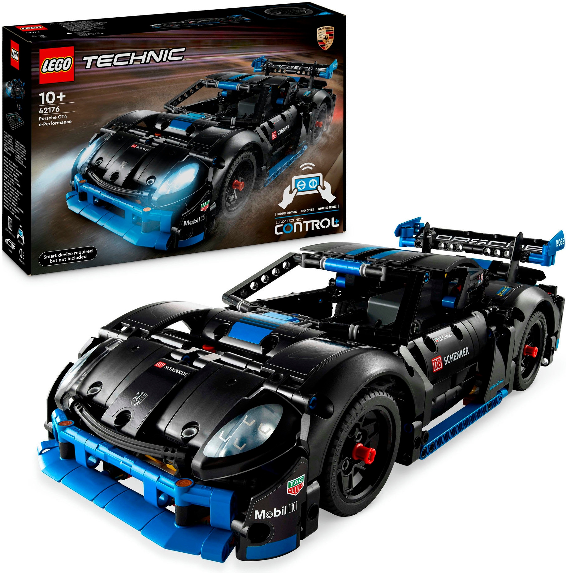 LEGO® Konstruktionsspielsteine »Porsche GT4 e-Performance Rennwagen (42176), LEGO Technic«,...