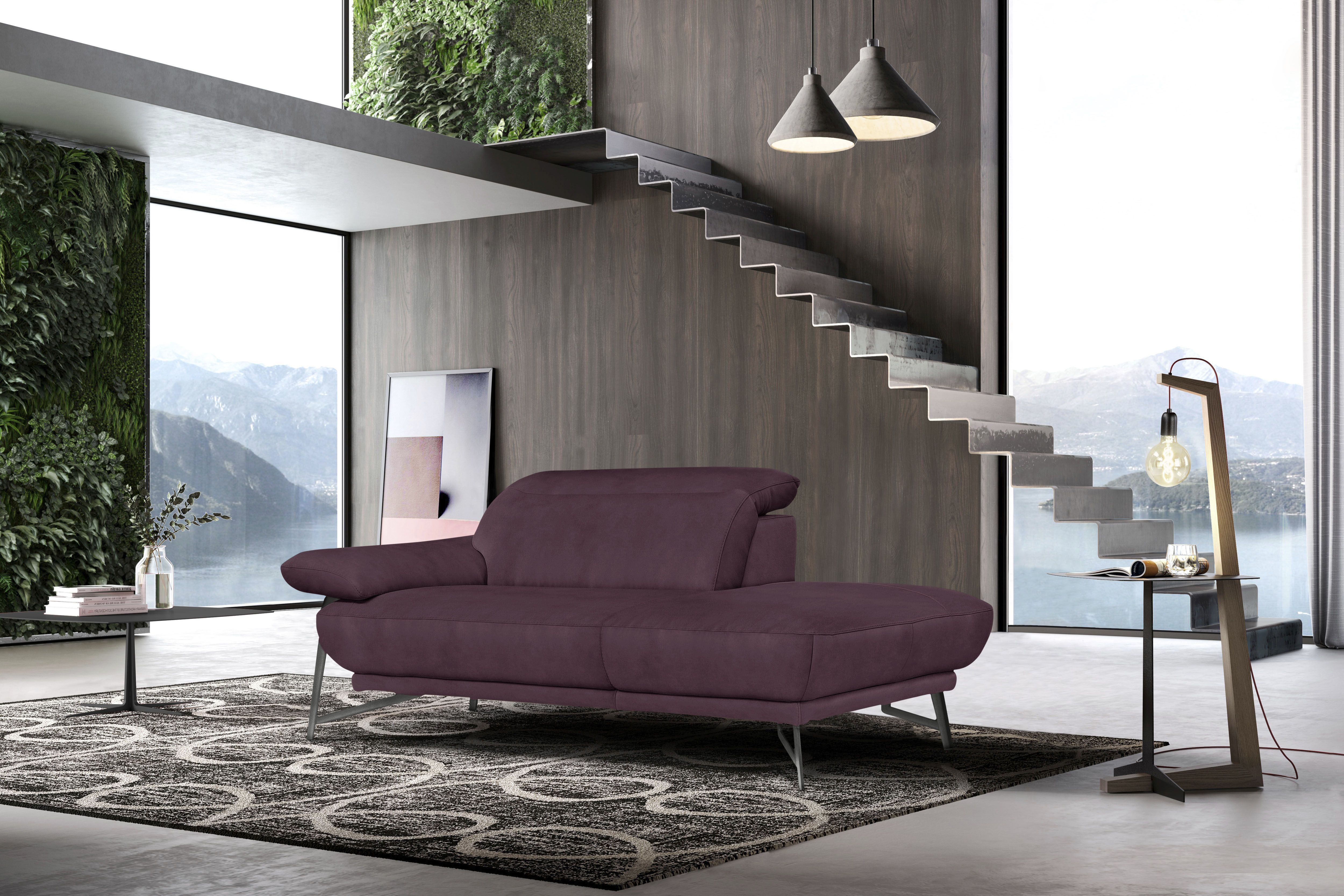 Egoitaliano Sofa »Anais, Design mit hohem Sitzkomfort, Fußfarbe schattengra günstig online kaufen