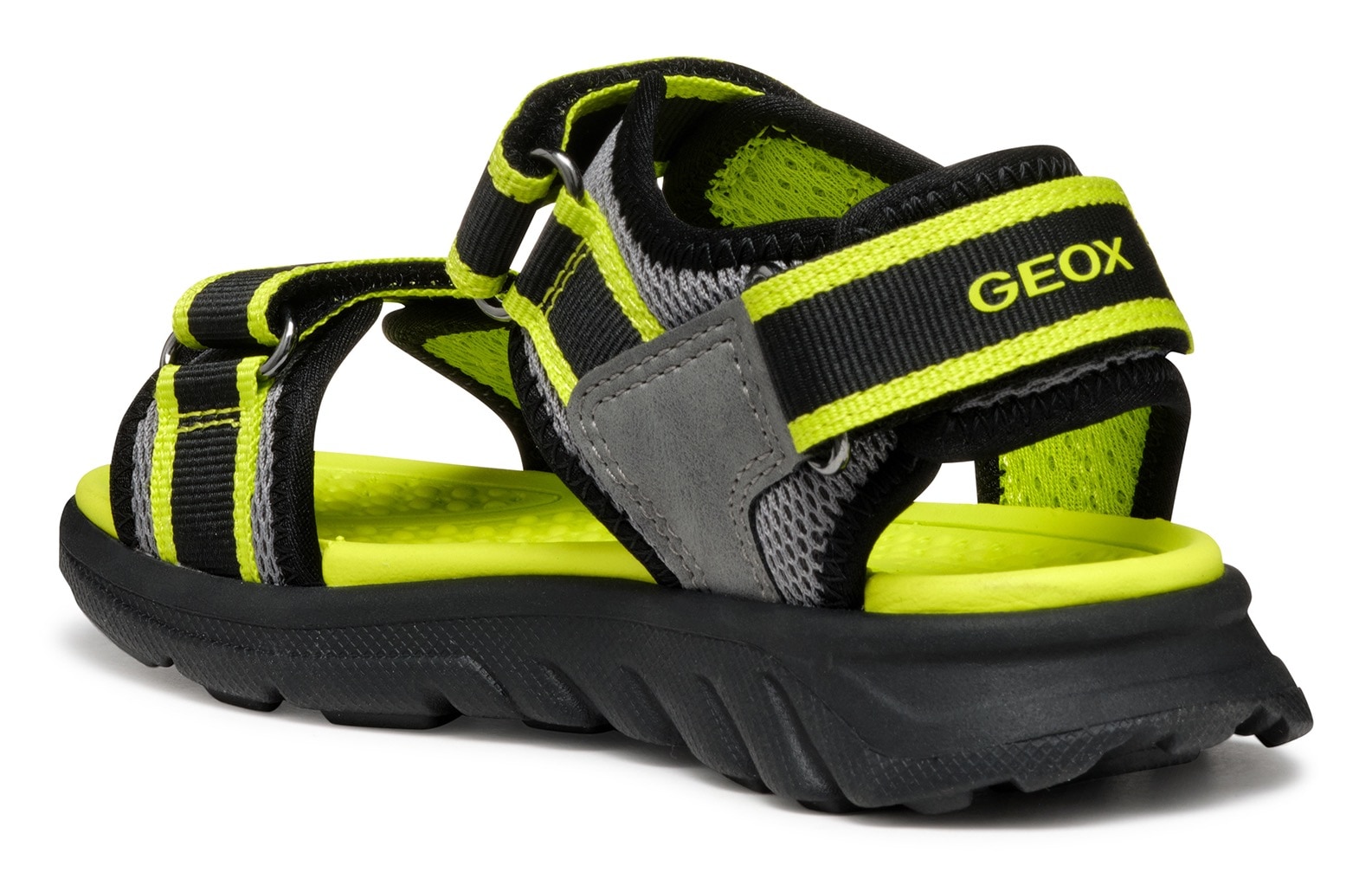 Geox Sandale »J SANDAL AIRADYUM BO«, Trekking Sandale, Sommerschuh, Klettschuh mit farbiger Innensohle