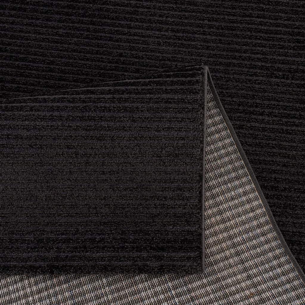 Carpet City Teppich »Friseé-Teppich FANCY900«, rechteckig, 12 mm Höhe, Läufer, Kurzflor, Einfarbig, 3D-Optik, Streifen Look, Wohnzimmer