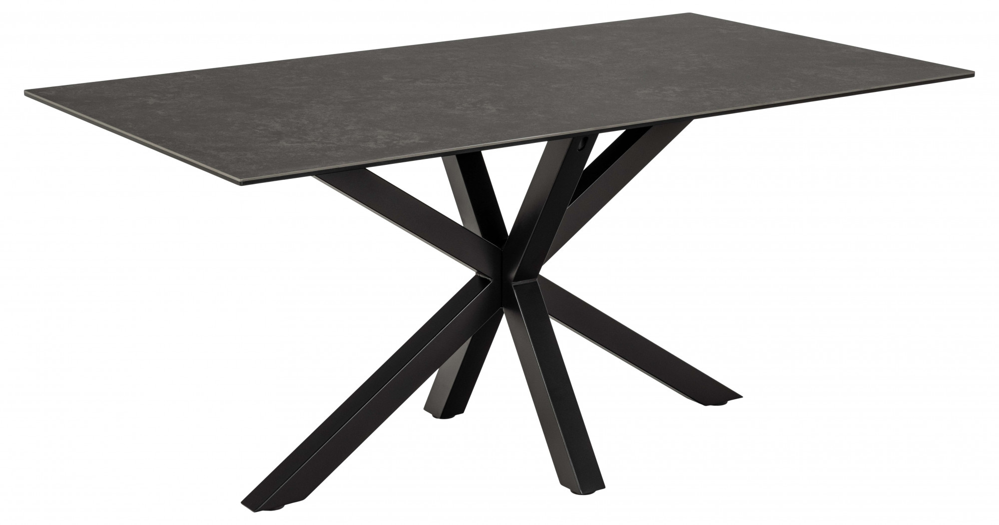 ACTONA GROUP Esstisch »Heaven«, mit schwarzer Keramik und schwarzem Stahlkreuz, L: 160 cm