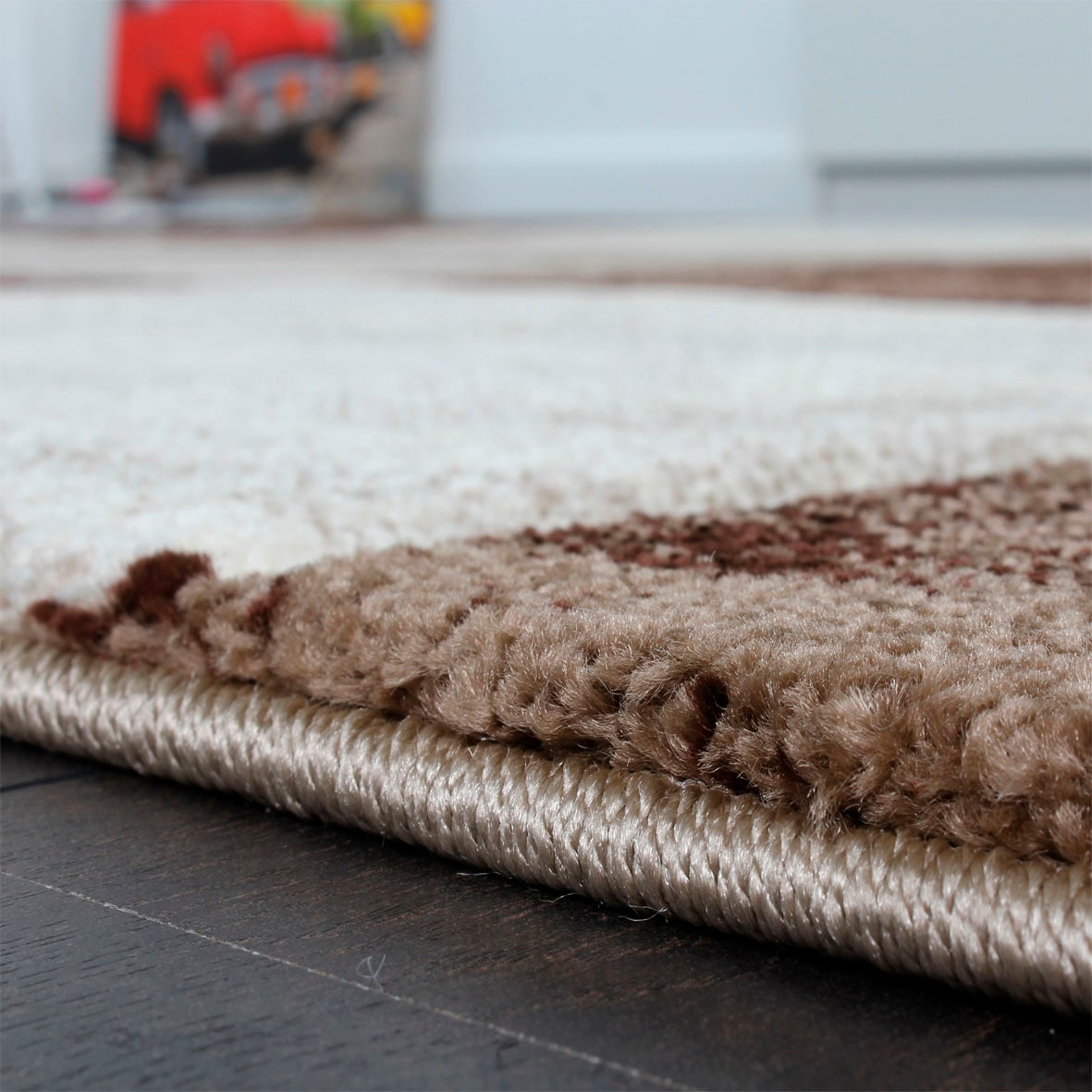 Paco Home Teppich »Diamond 663«, rechteckig, 18 mm Höhe, Kurzflor, Karo Muster, 3D-Design, ideal im Wohnzimmer & Schlafzimmer