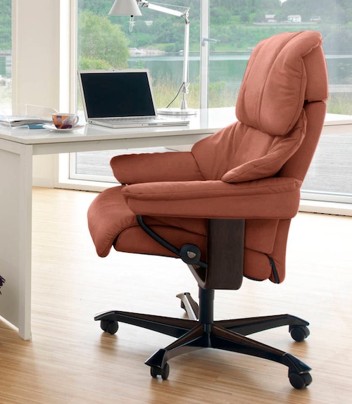 Stressless® Relaxsessel »Reno«, mit Home Office Base, Größe M, Gestell Brau günstig online kaufen