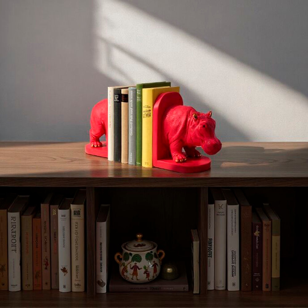 Buchstütze KARE DESIGN, rot, Buchstützen, Buchstütze