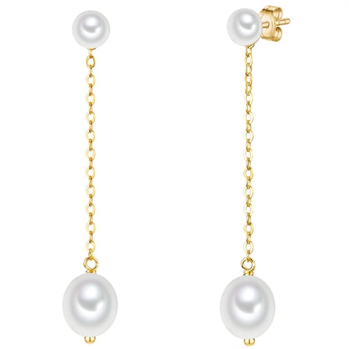 Valero Pearls Paar Ohrhänger »Set, VP865« Aus Sterling Silber