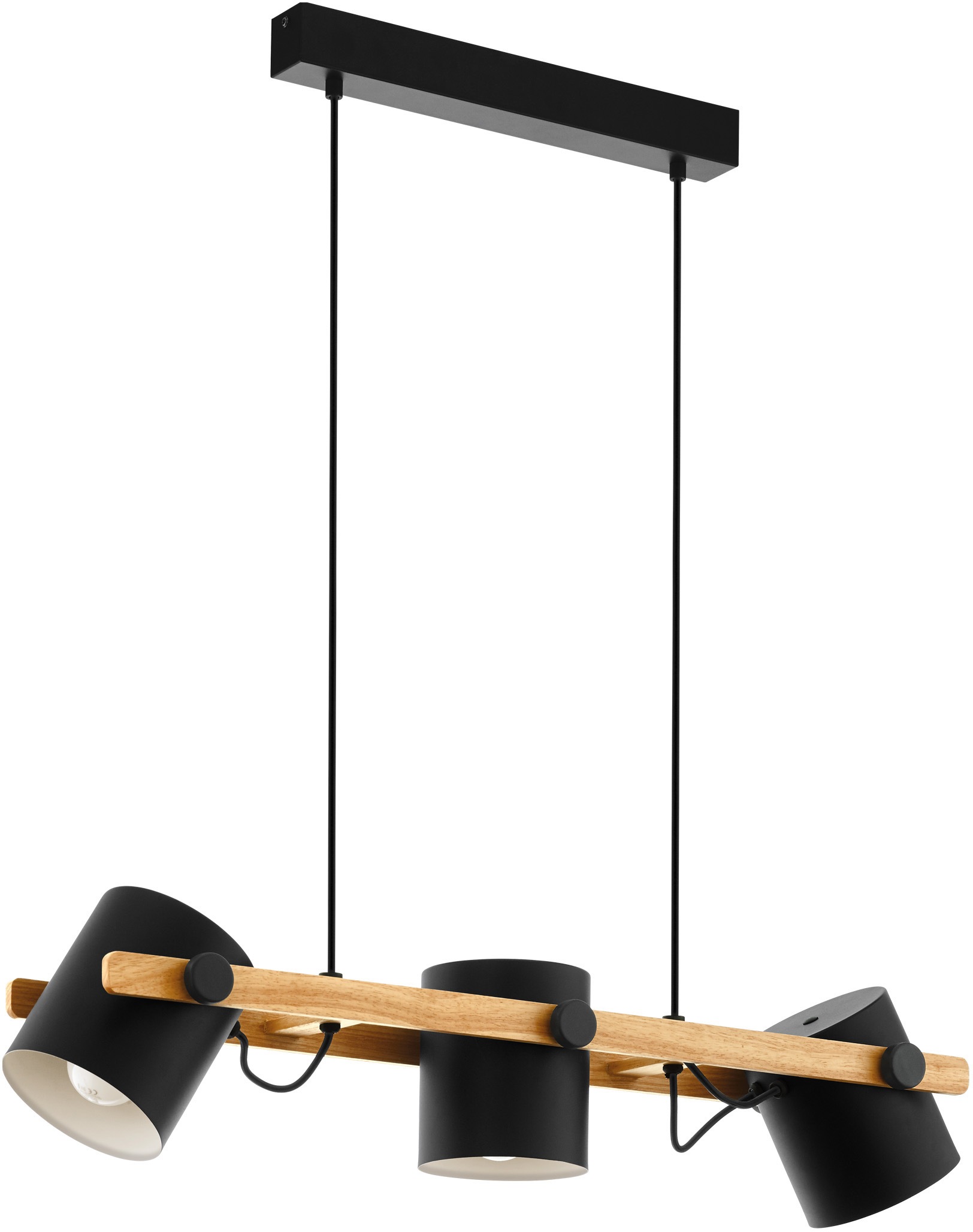 EGLO Pendelleuchte »HORNWOOD«, 3 flammig, Leuchtmittel E27   ohne Leuchtmit günstig online kaufen