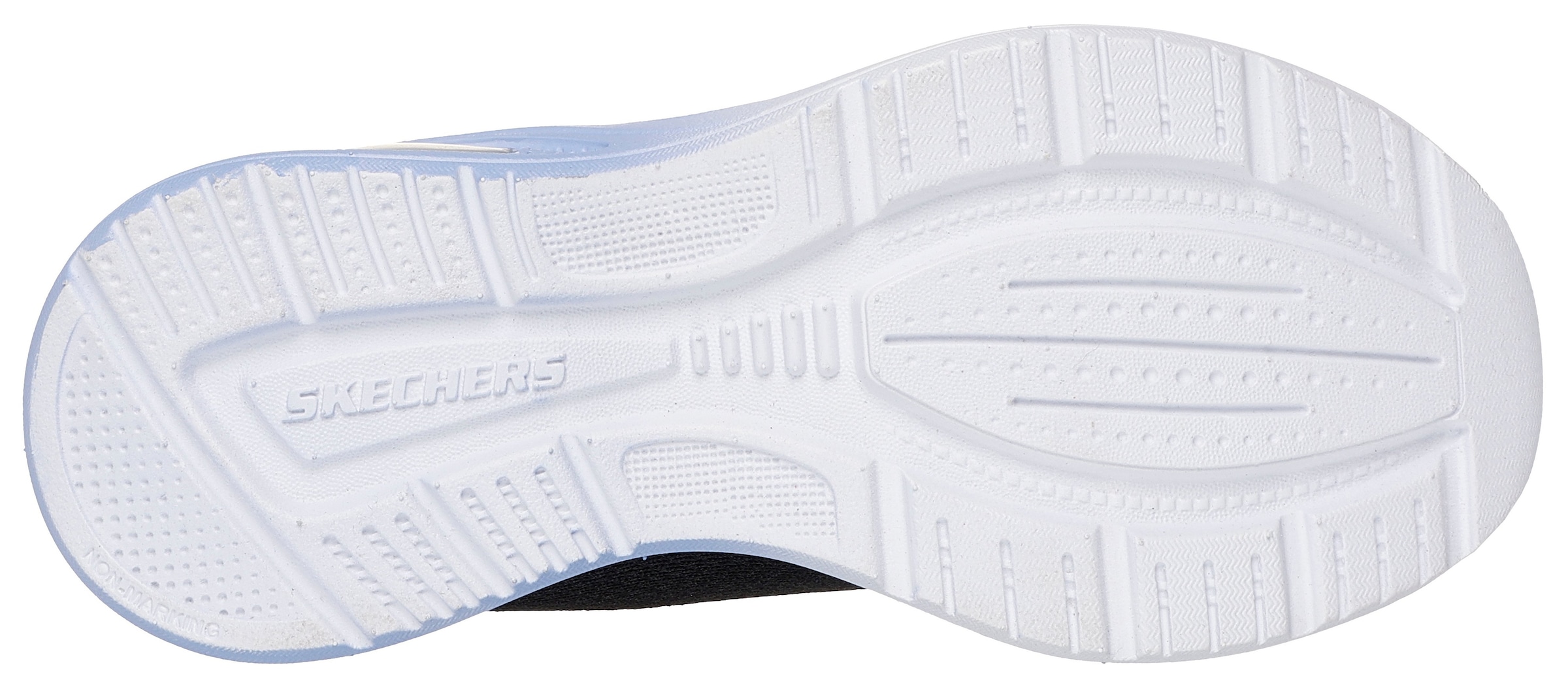 Skechers Sneaker »MICROSPEC MAX ADVANCE«, Slip-OnSneaker, Klettverschluss,S-Logo, Größenschablone zum Download