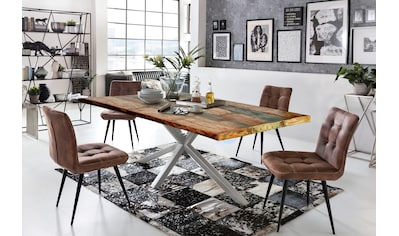 SIT Esstisch »Tops&Tables«, mit Tischplatte aus Altholz mit Farbresten kaufen