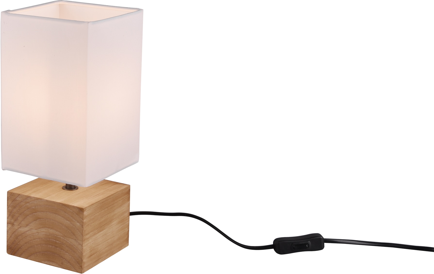 REALITY Leuchten Tischleuchte »Woody«, 1 flammig, Leuchtmittel E14   ohne L günstig online kaufen