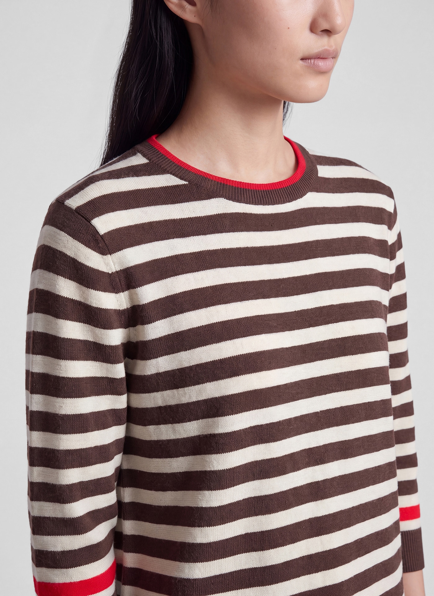 Rabe 3/4 Arm-Pullover in Streifen-Optik udn Viskose
