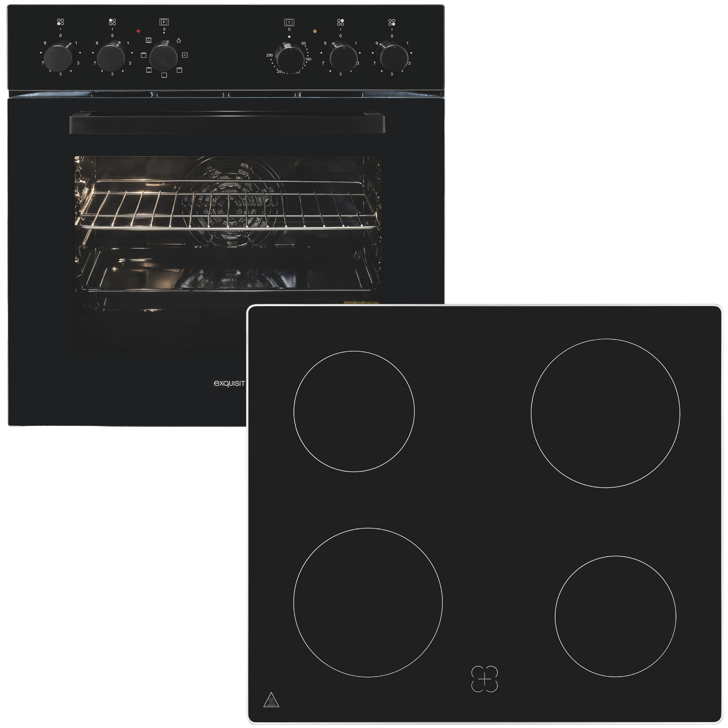 exquisit Elektro-Herd-Set »EHE256-U-020 schwarz«