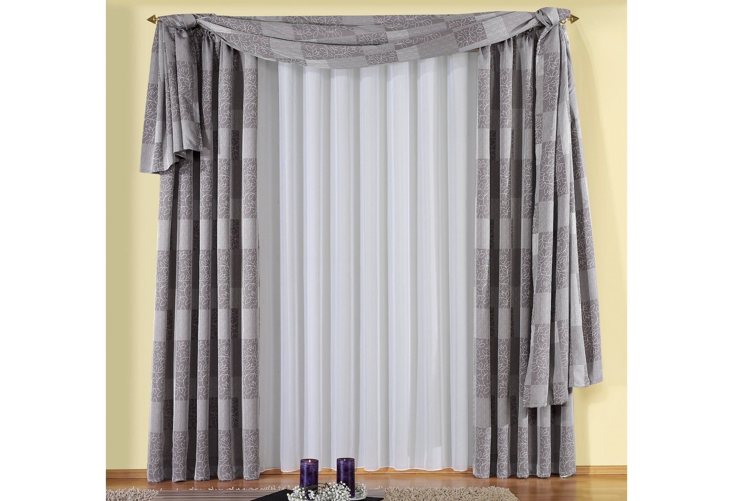 Wirth Vorhang »Jenny« Kräuselband 1 Stk. tlg. günstig online kaufen